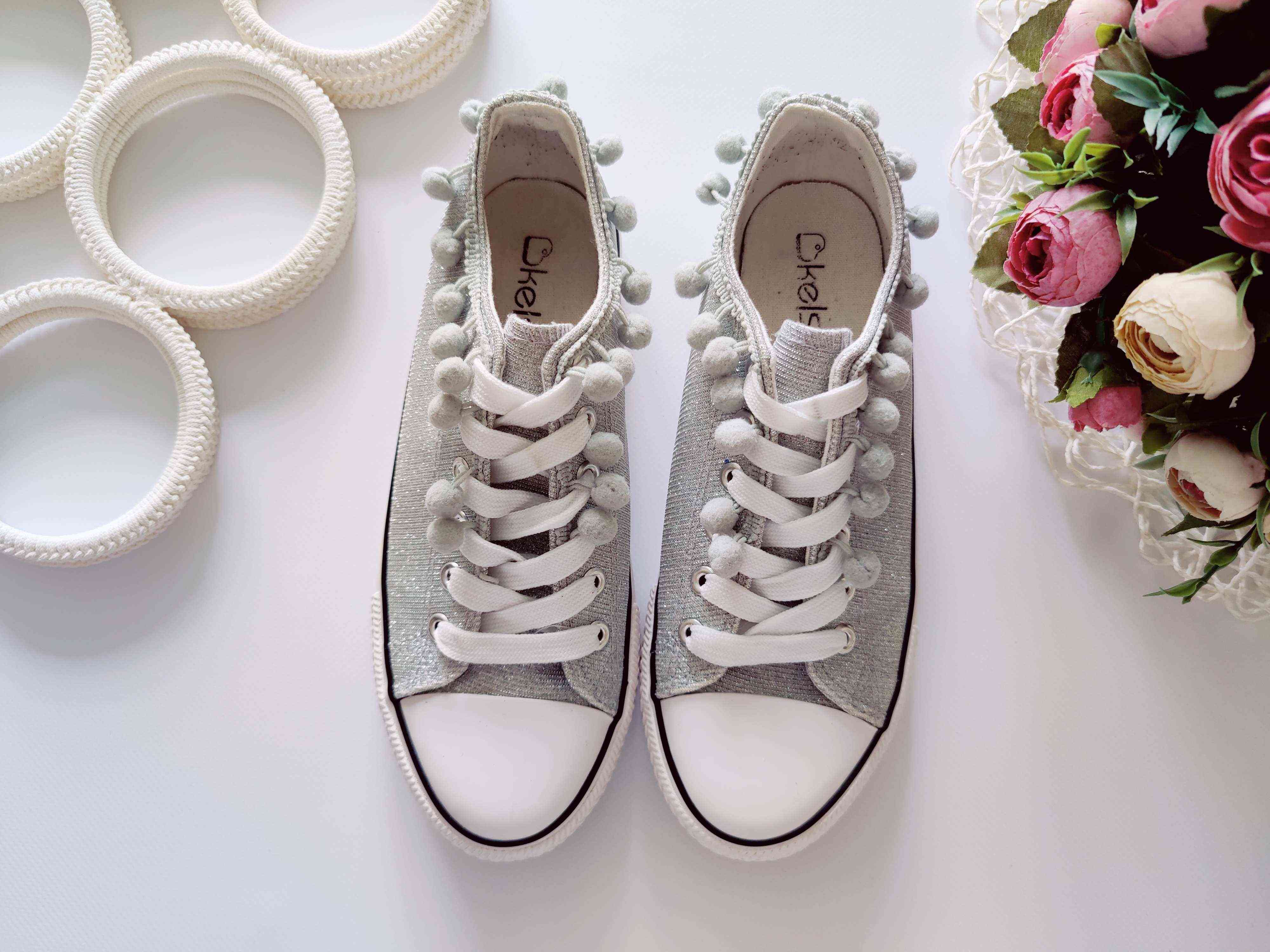 38 (24 см) Сріблясті кеди