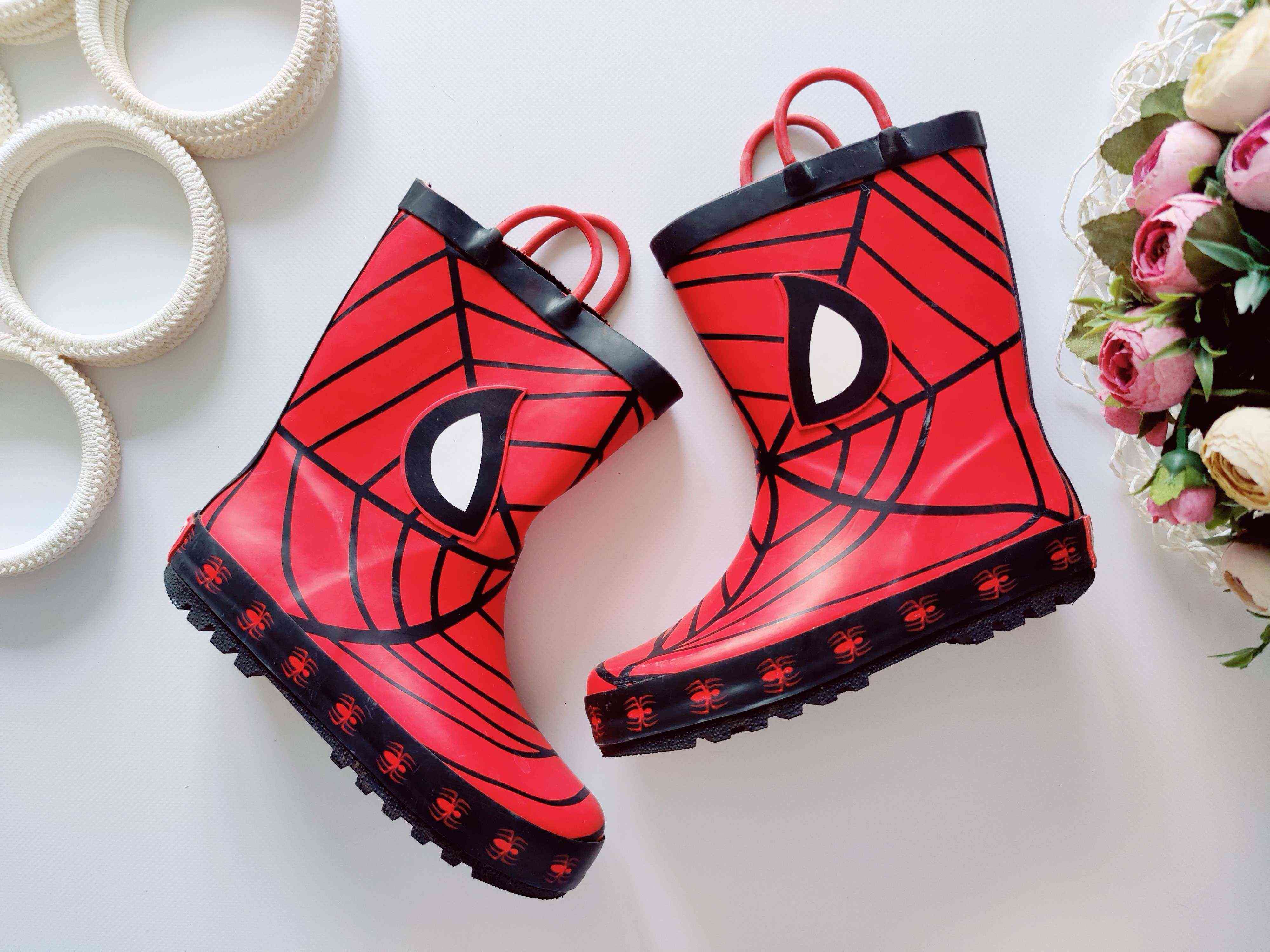 31 (20,5 см) Резиновые сапоги человек паук