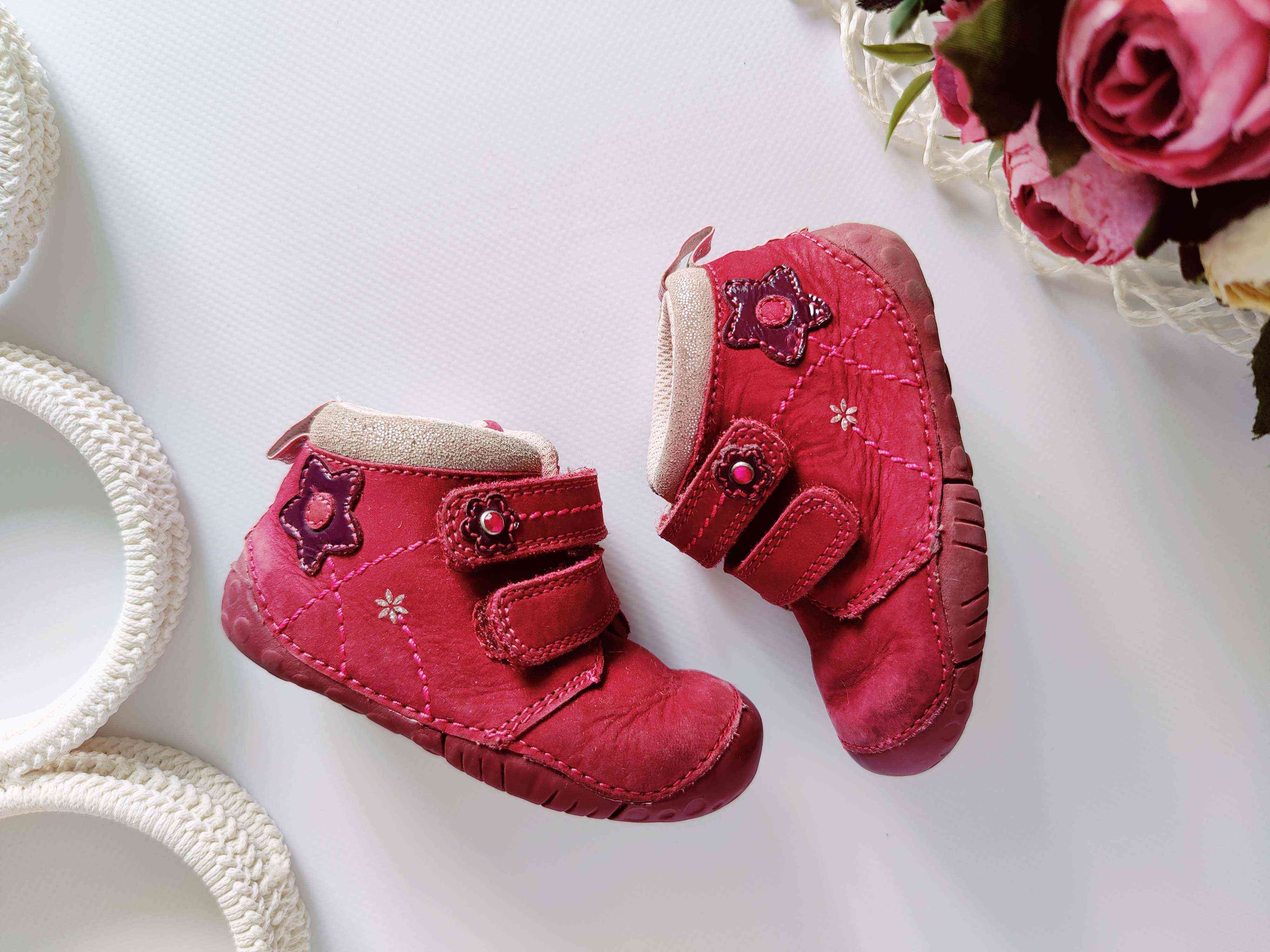 19 (11 см) Шкіряні демісезонні черевики для дівчинки