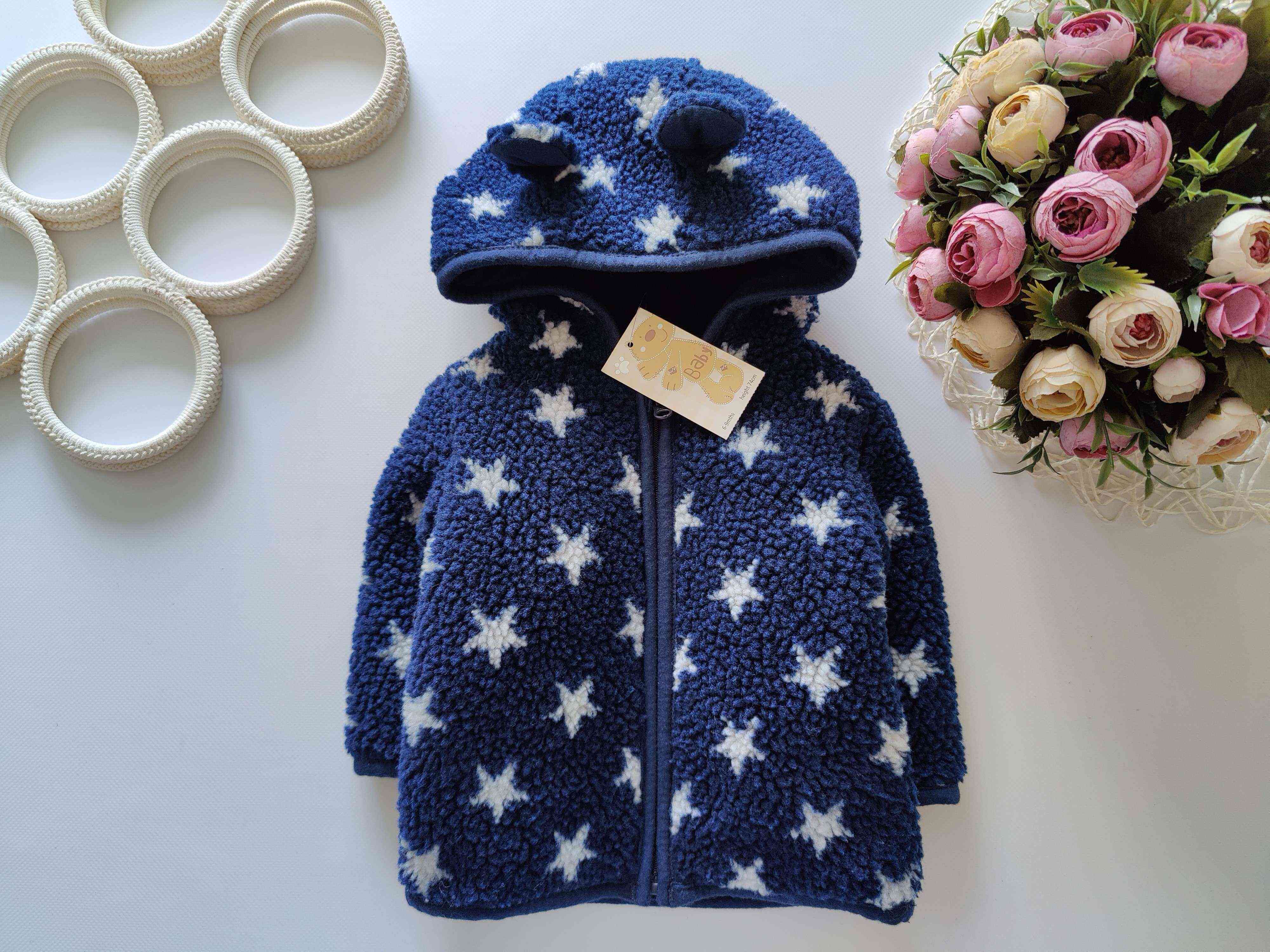 6,9 міс, зріст 74 Нова дитяча толстовка на синтепоні