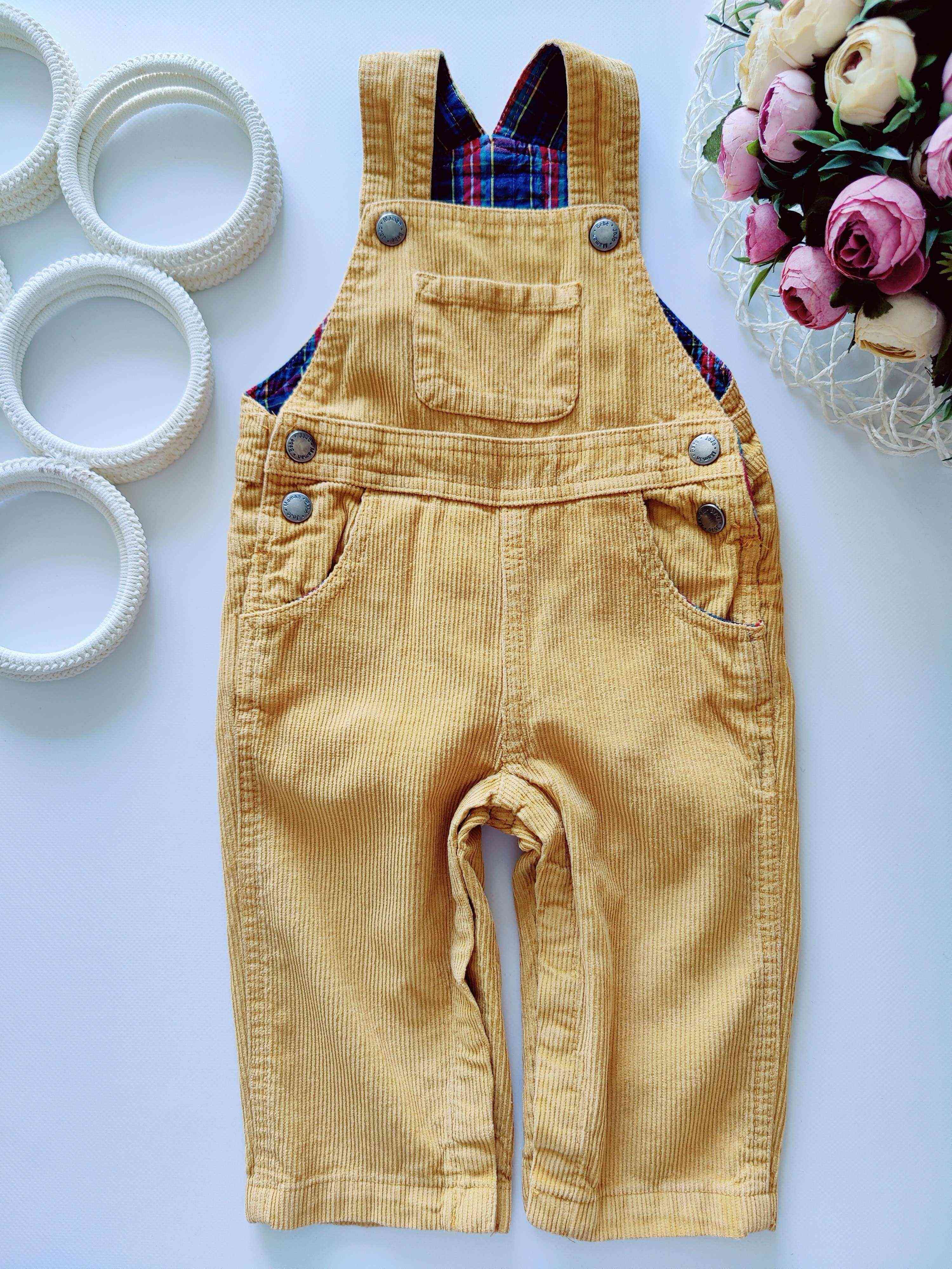 6,12 мес. Вельветовый ромпер