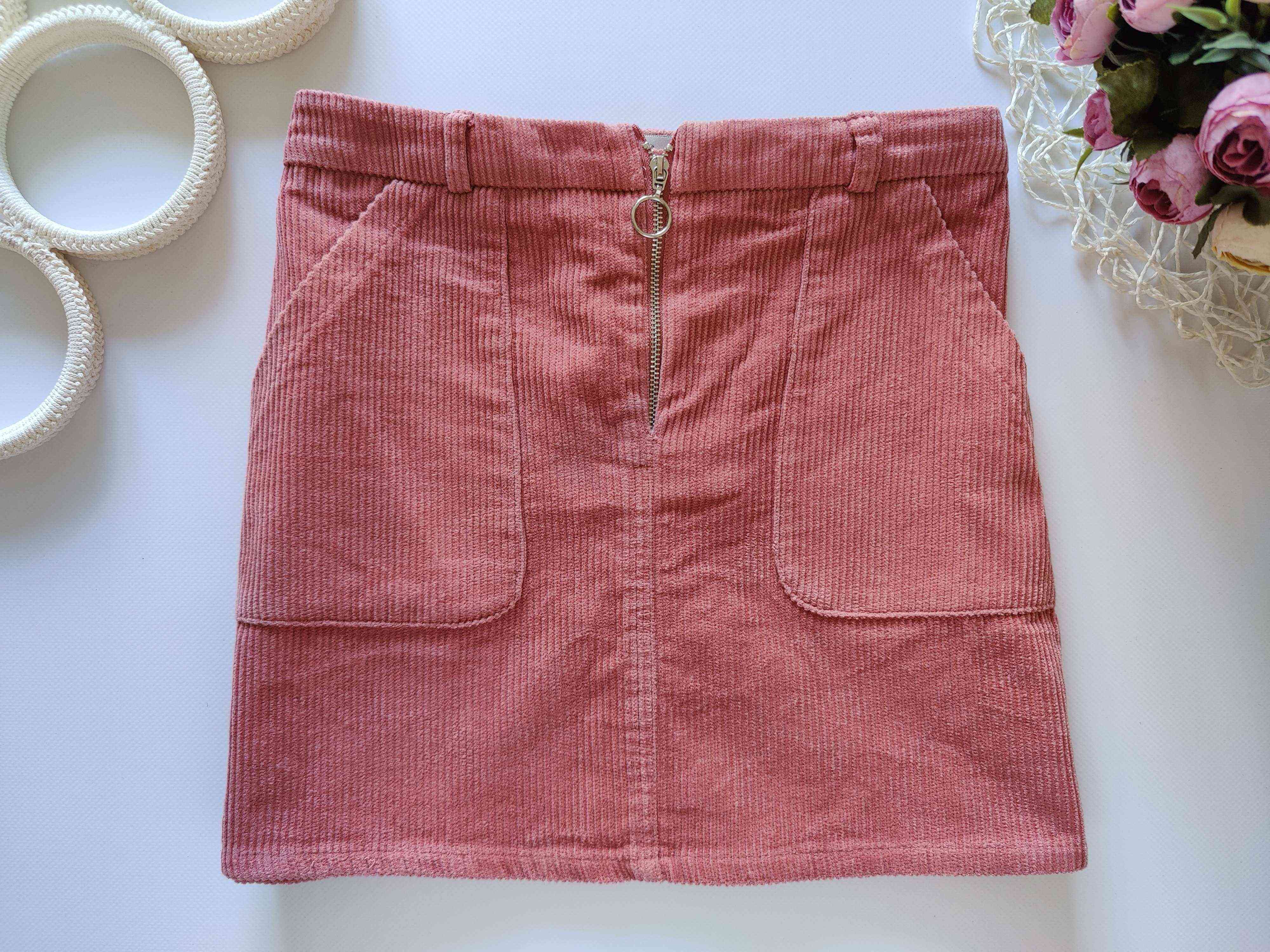 8,9 лет, рост 134 Вельветовая детская юбка