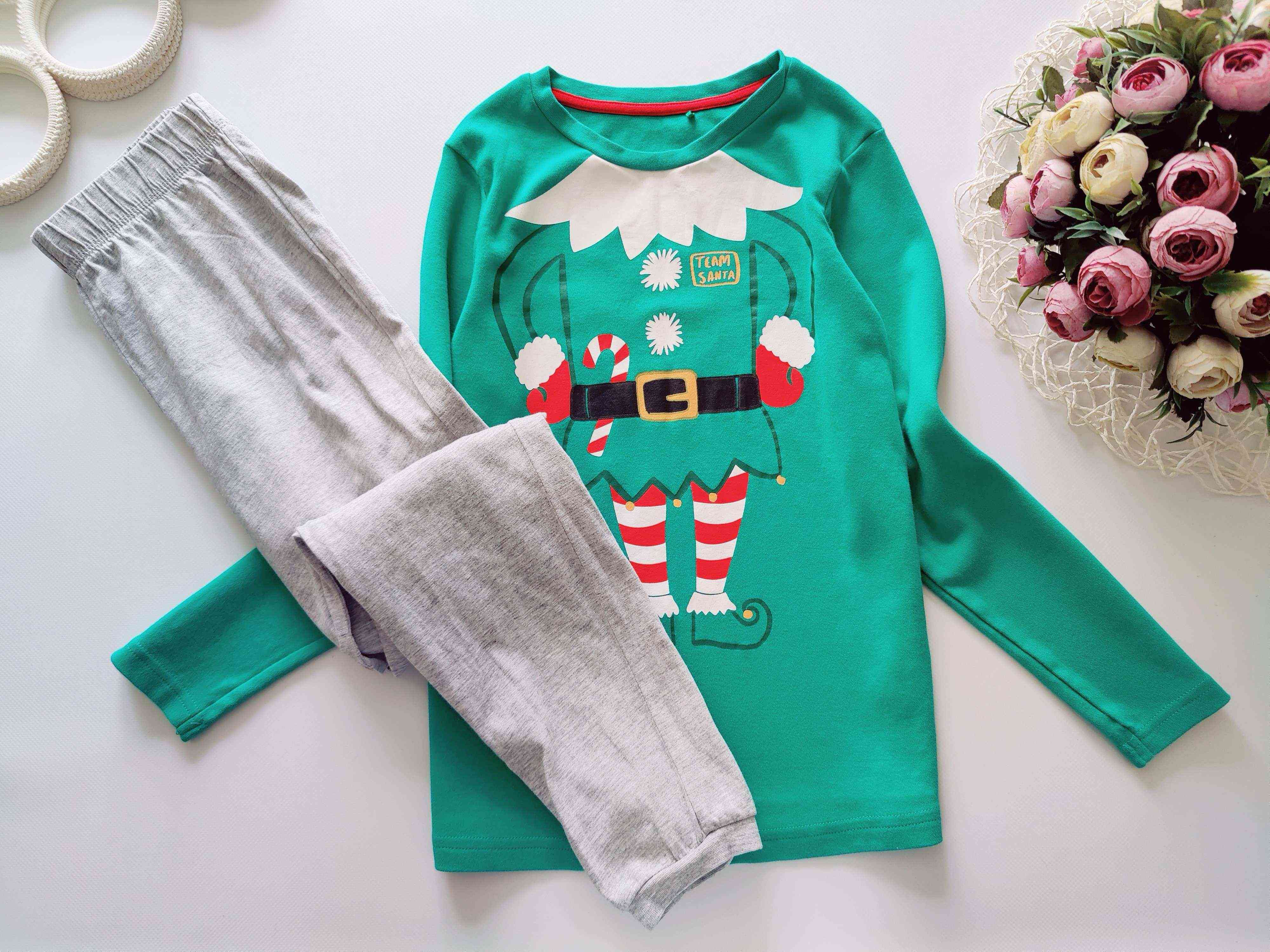 9,10 лет, рост 134,140 Новогодняя детская пижама