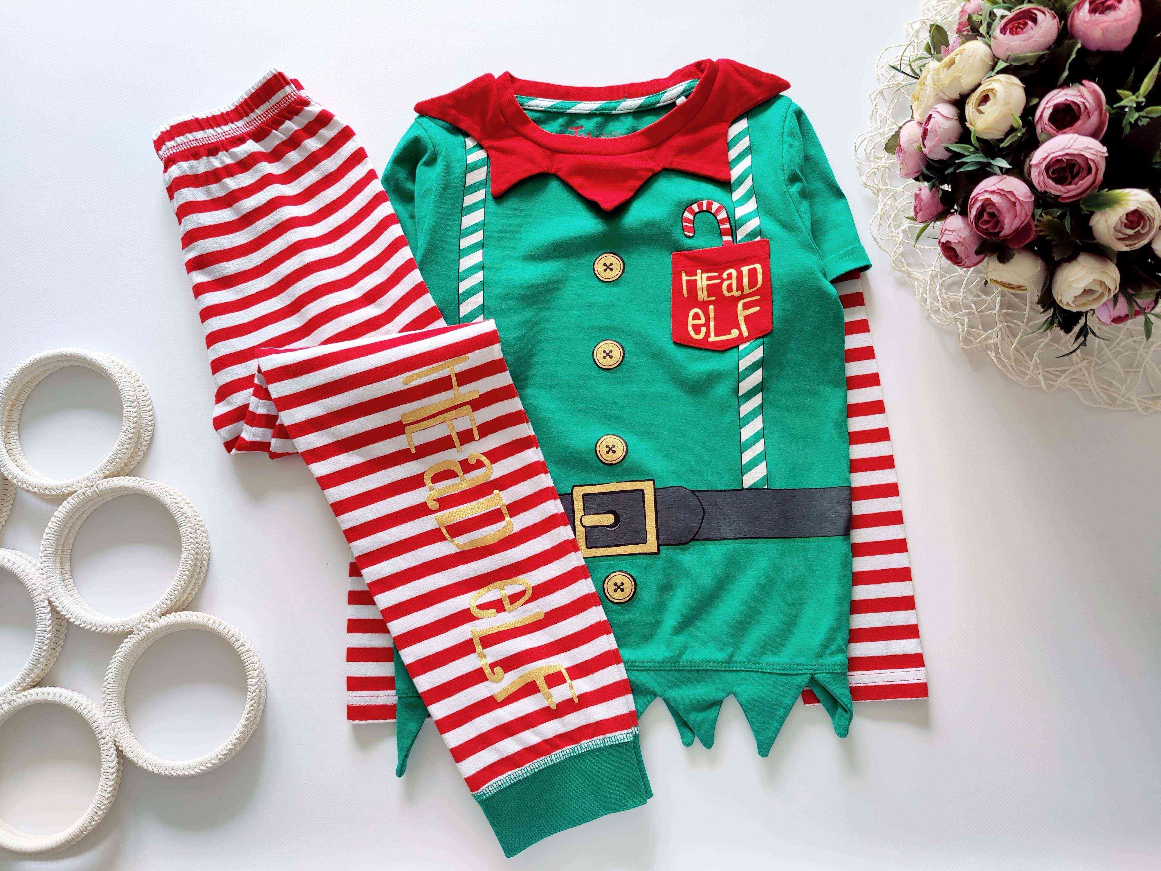 7,8 лет, рост 122,128 Новогодняя детская пижама