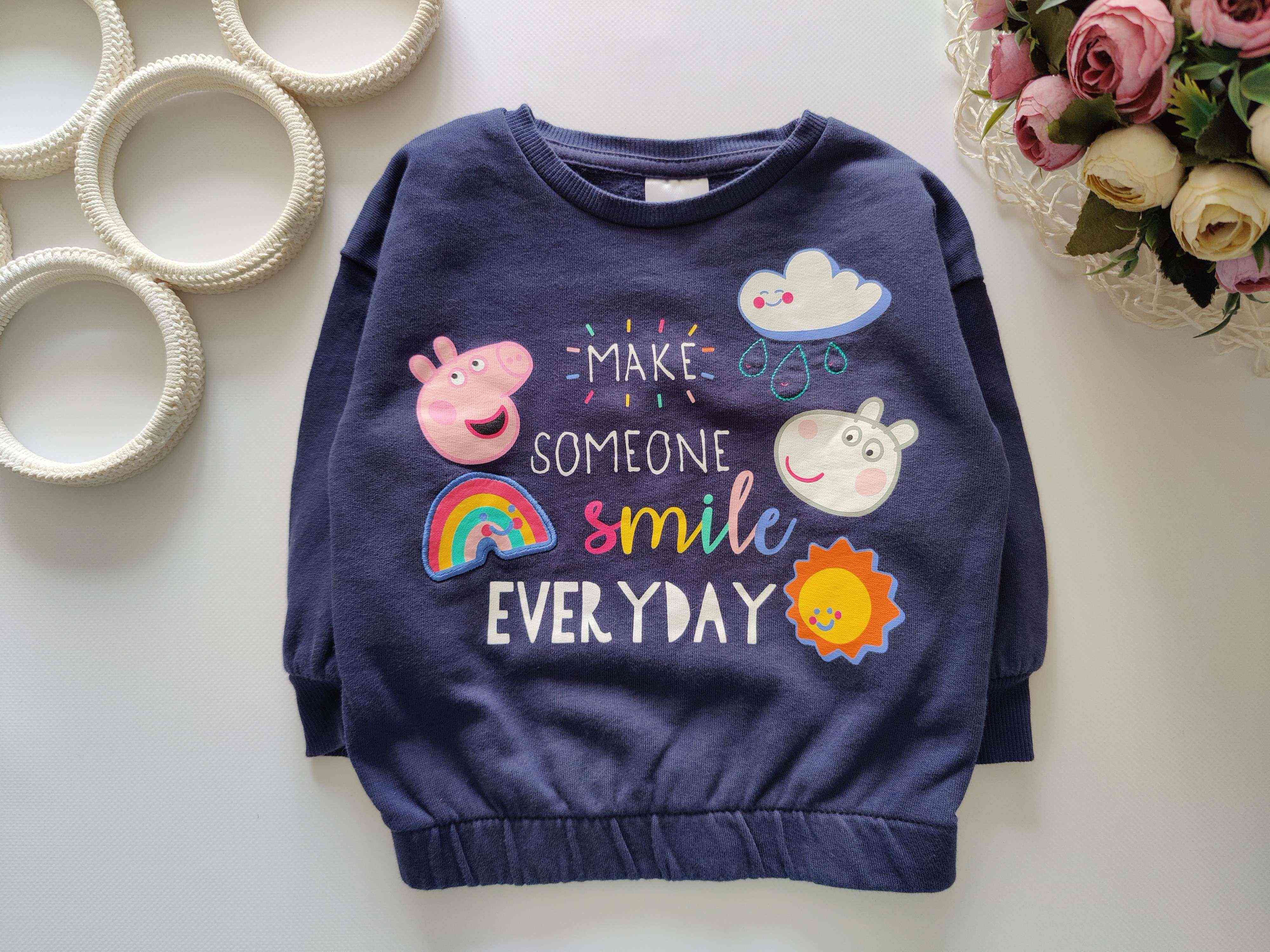 12,18 міс, зріст 80,86 Світшот з начосом свинка Пеппа