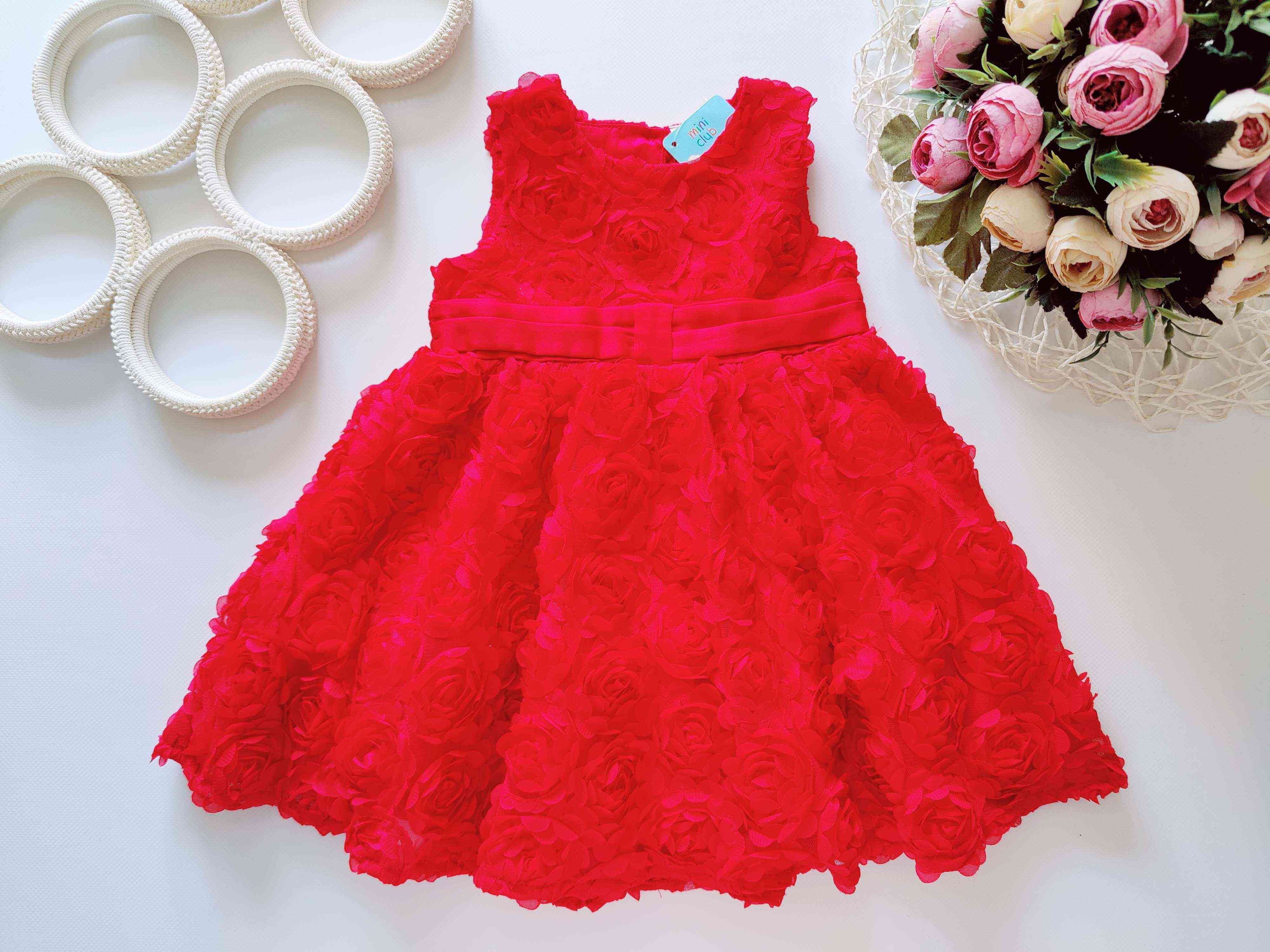 6,9 міс, зріст 74 Нова ошатна пишна червона сукня