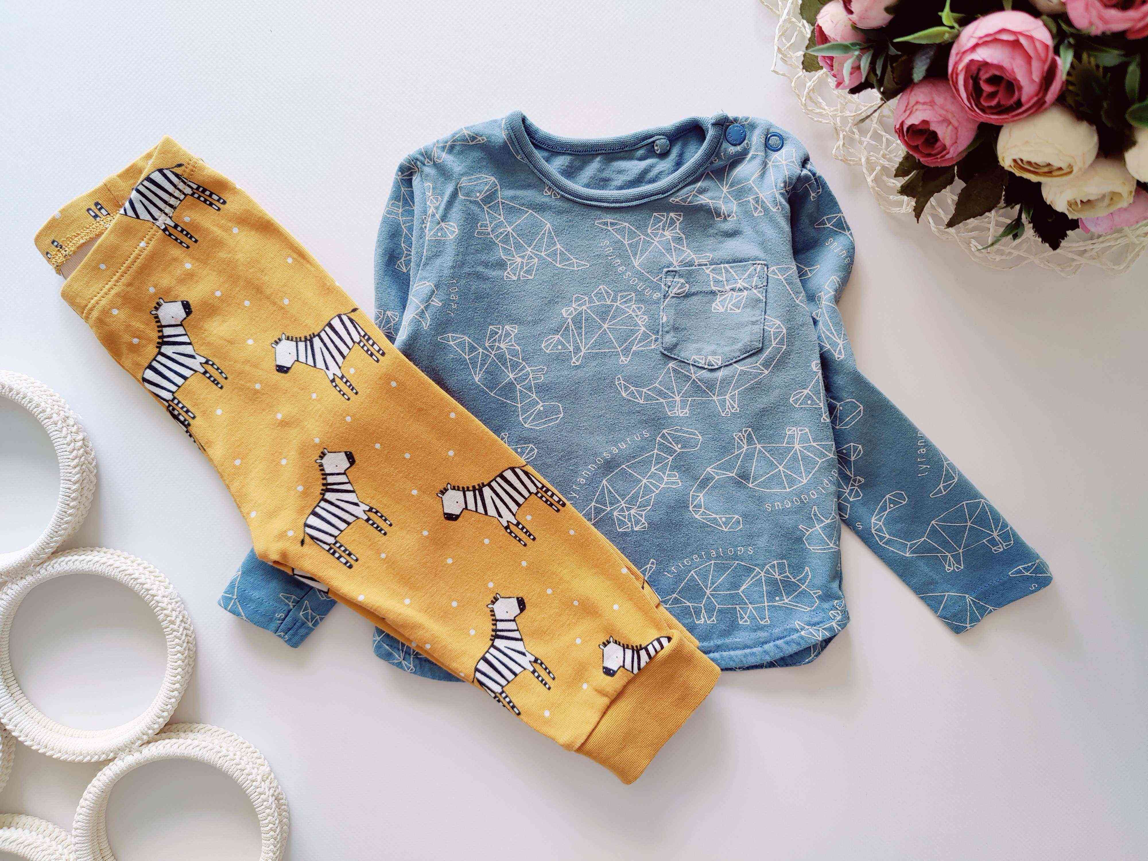 9,12 мес, рост 74,80 Детская трикотажная пижама