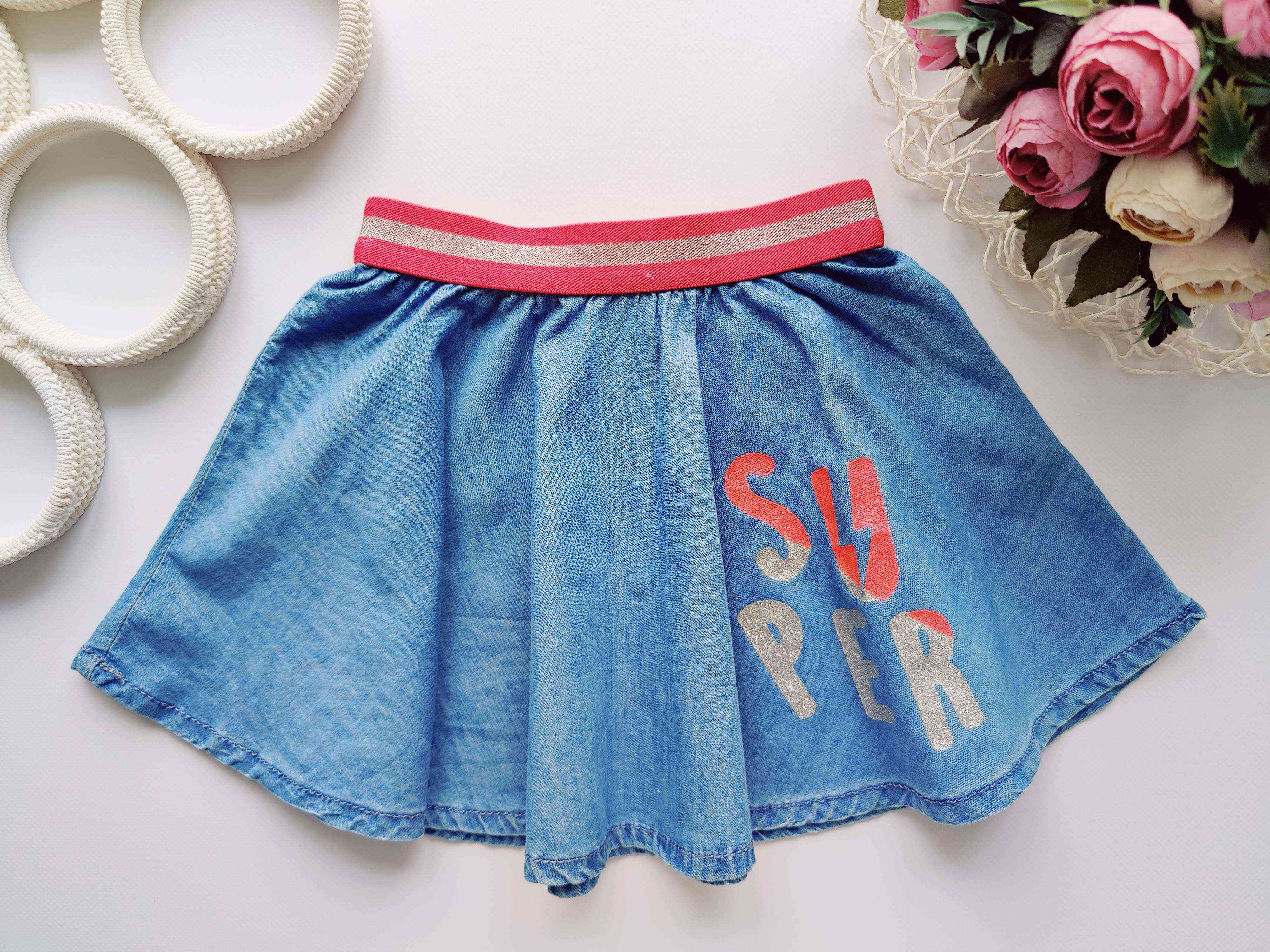 12,18 мес, рост 80,86 Легкая юбка клеш