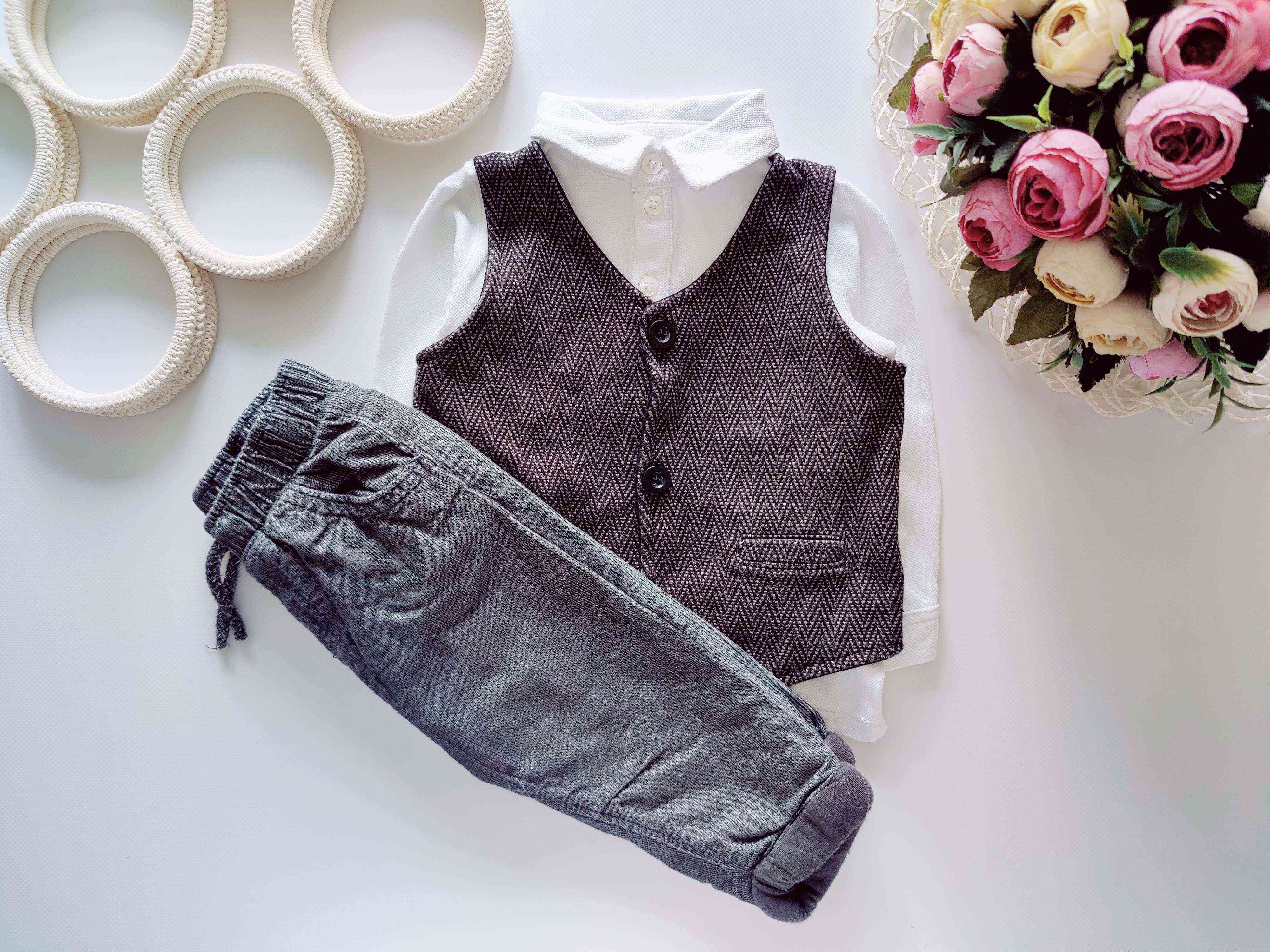 6,9 міс, зріст 68,74 Сорочка обманка з штанами