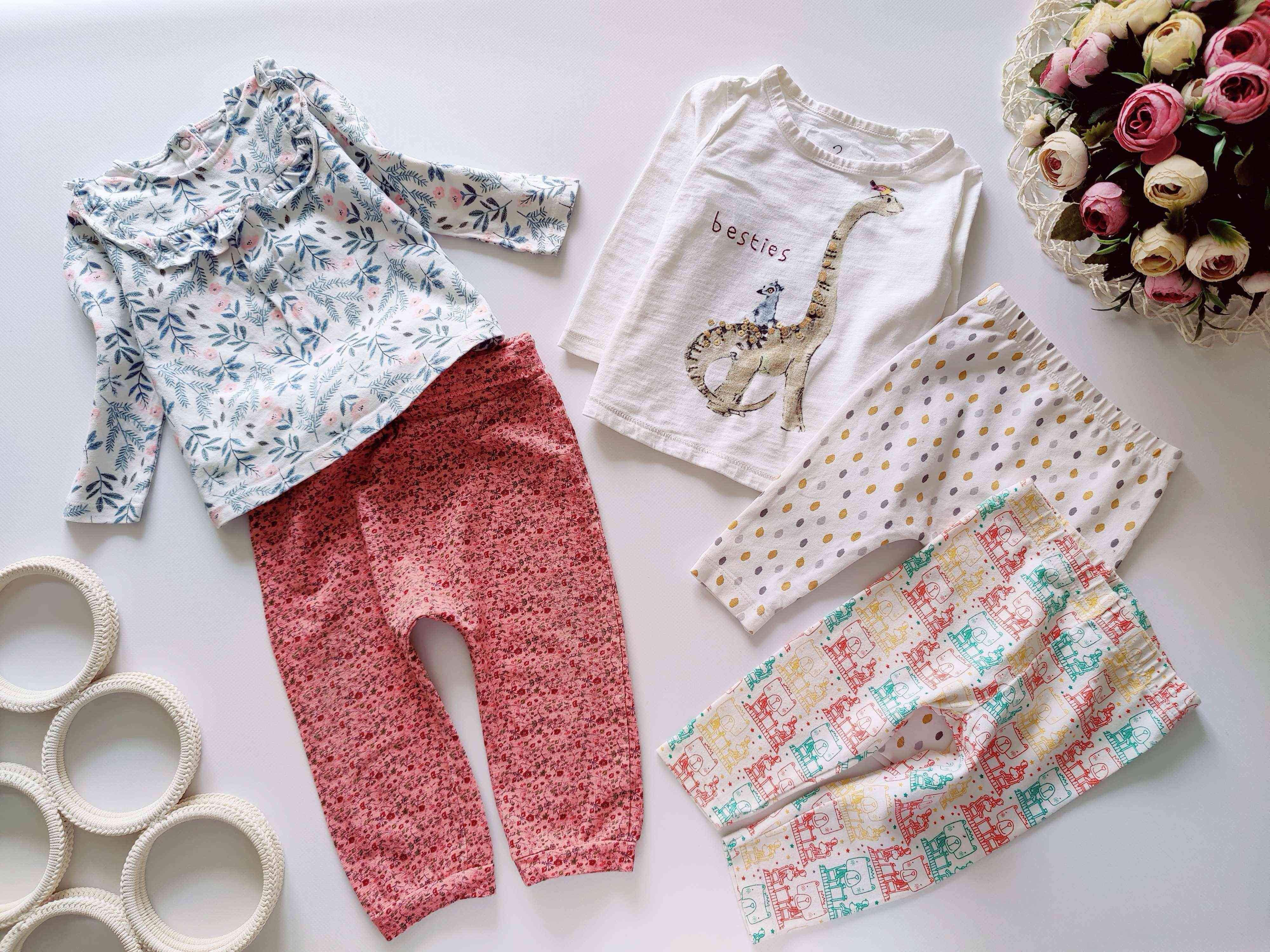 6,9 міс, зріст 68,74 Реглани та лосини для дівчинки