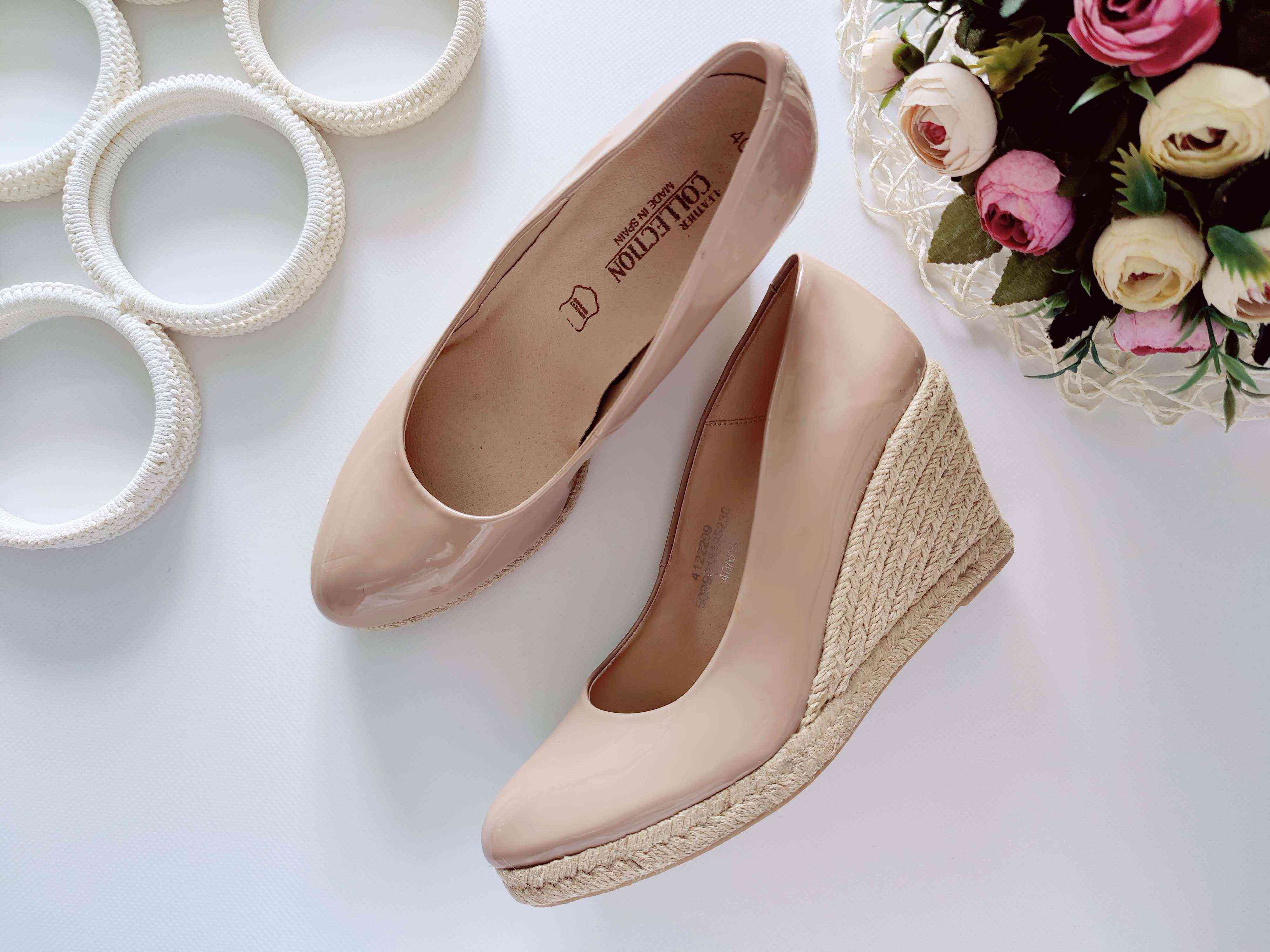 39-40 (25,5 см) Бежеві жіночі туфлі