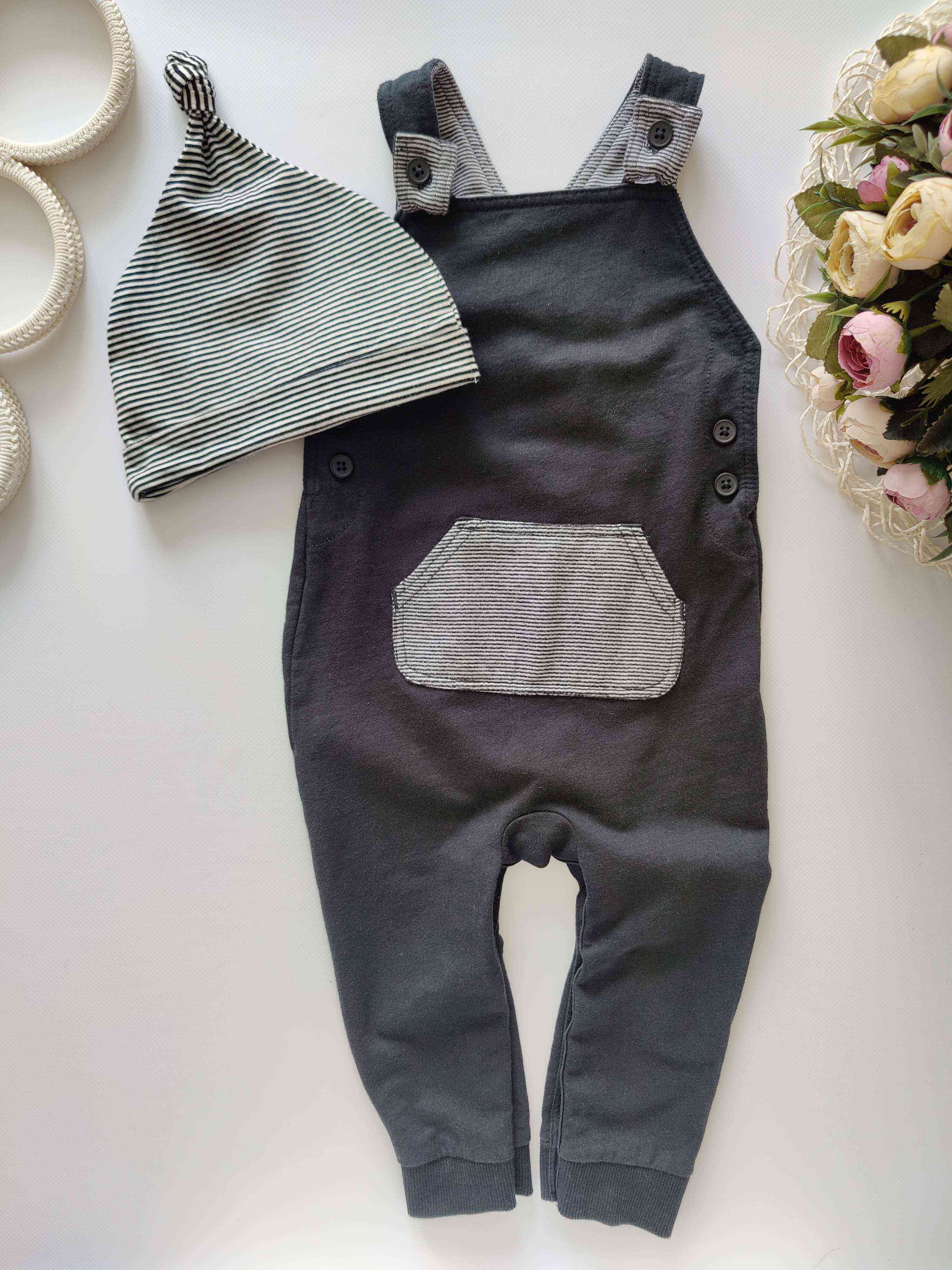 12,18 міс, зріст 80,86 Ромпер з новою шапкою