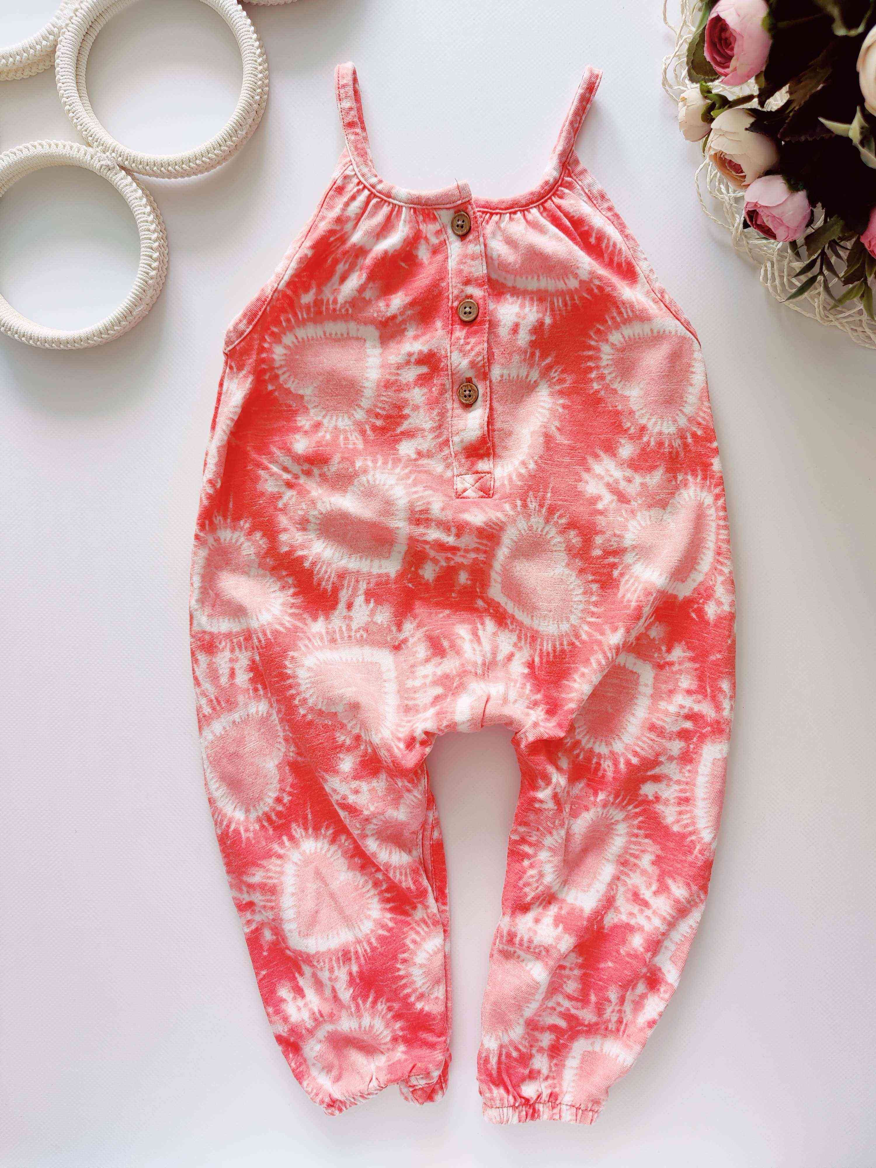 9,12 міс, зріст 80 Ромпер у сердечках