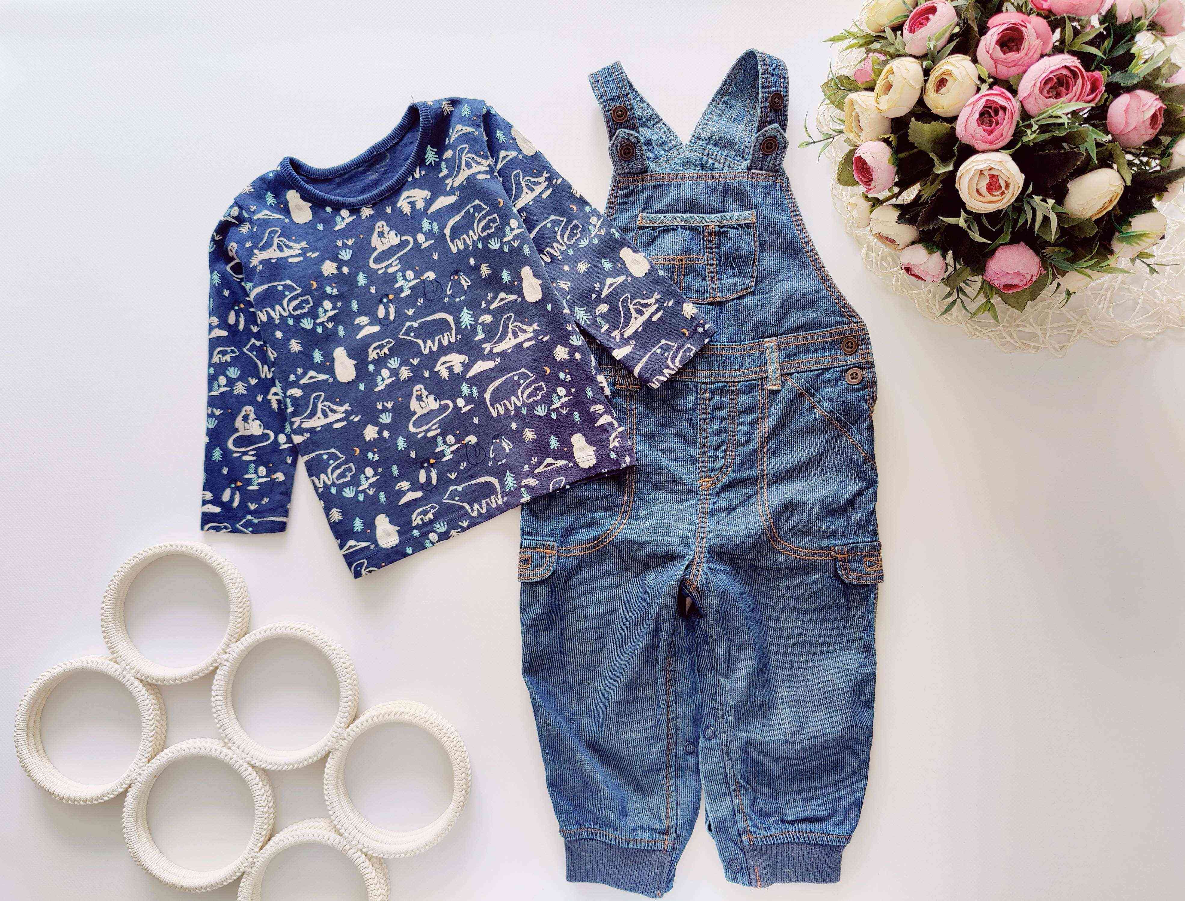 9,12 міс, зріст 74,80 Реглан з ромпером