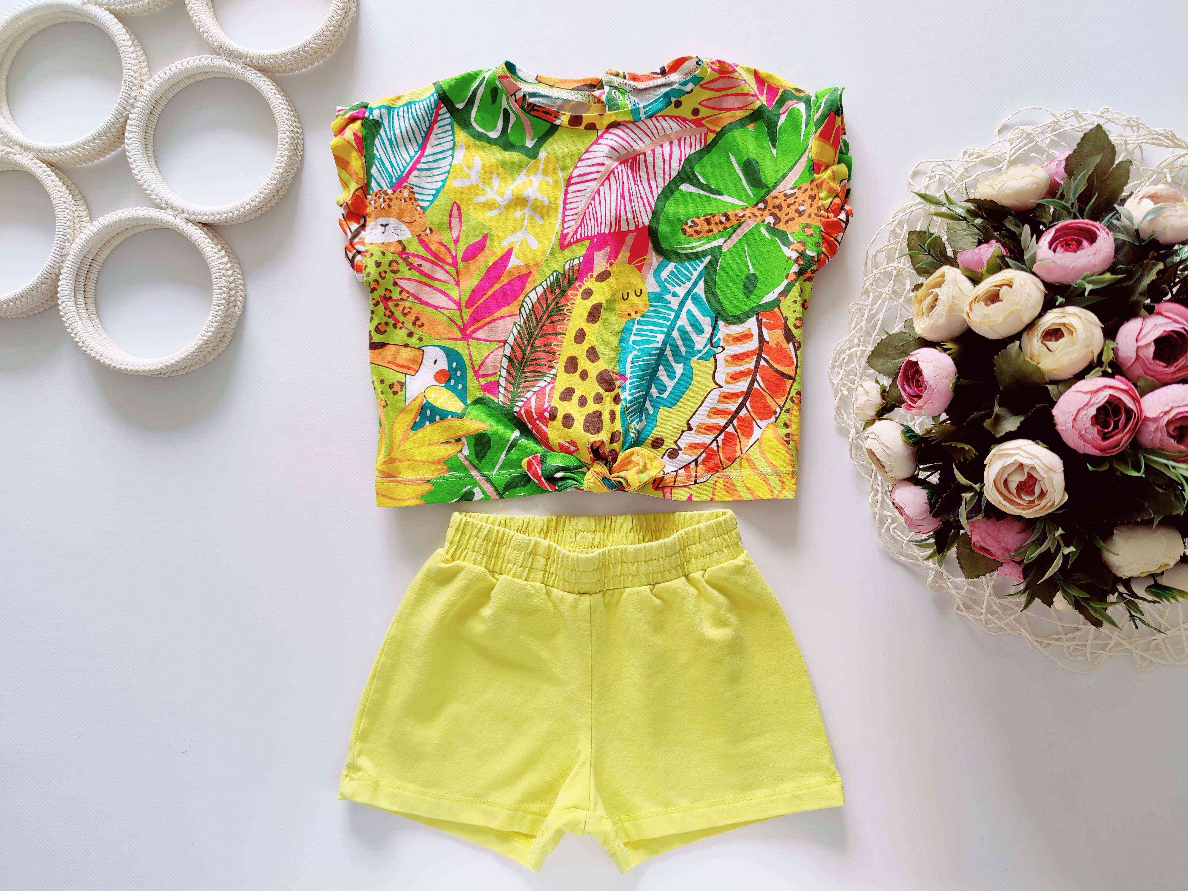 3 роки, зріст 98 Літній костюм для дівчинки Mayoral (шорти, футболка)