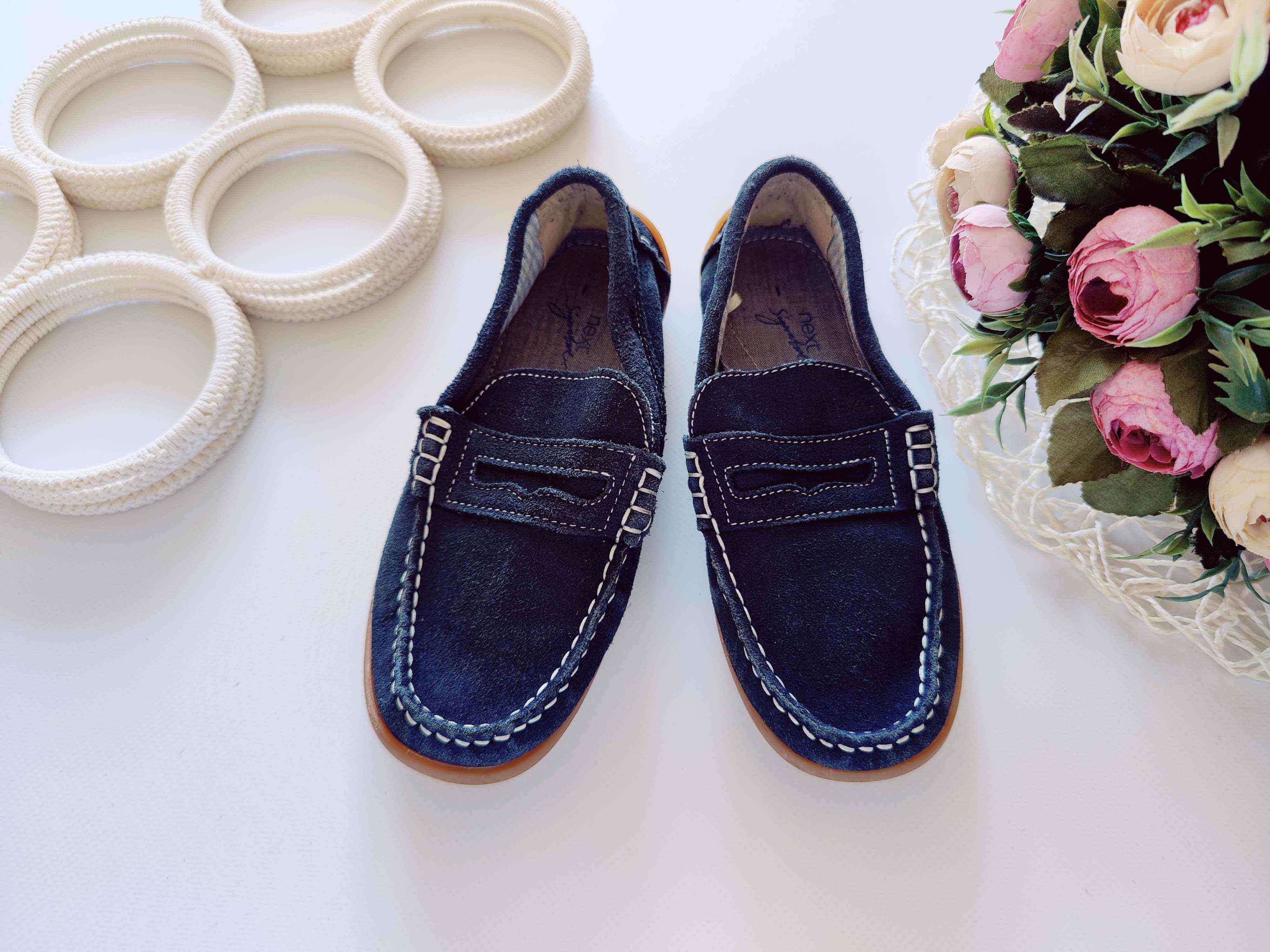 33 (21 см) Замшевые мокасины