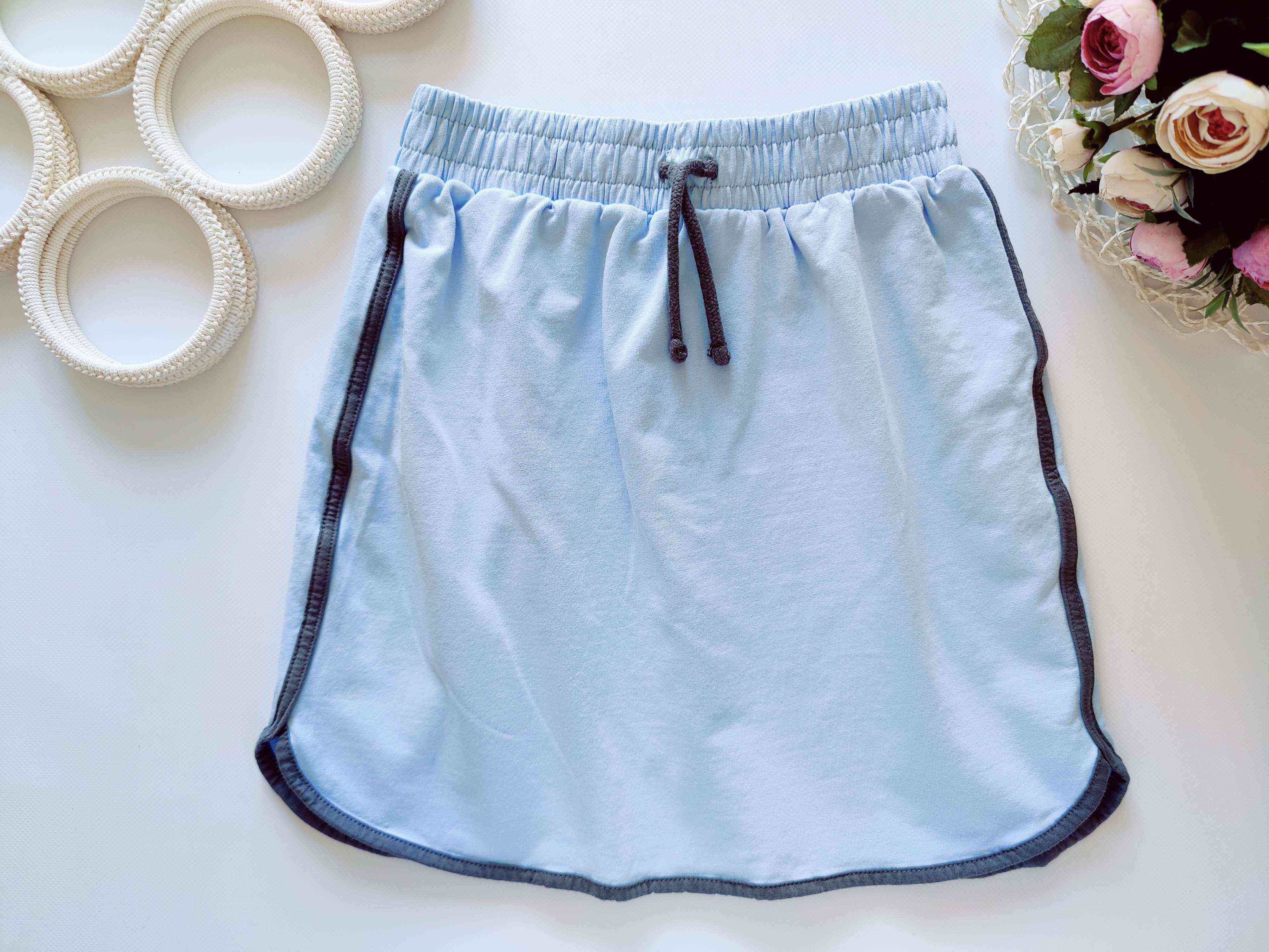 12,13 років, зріст 152,158 Блакитна спідниця під кросівки