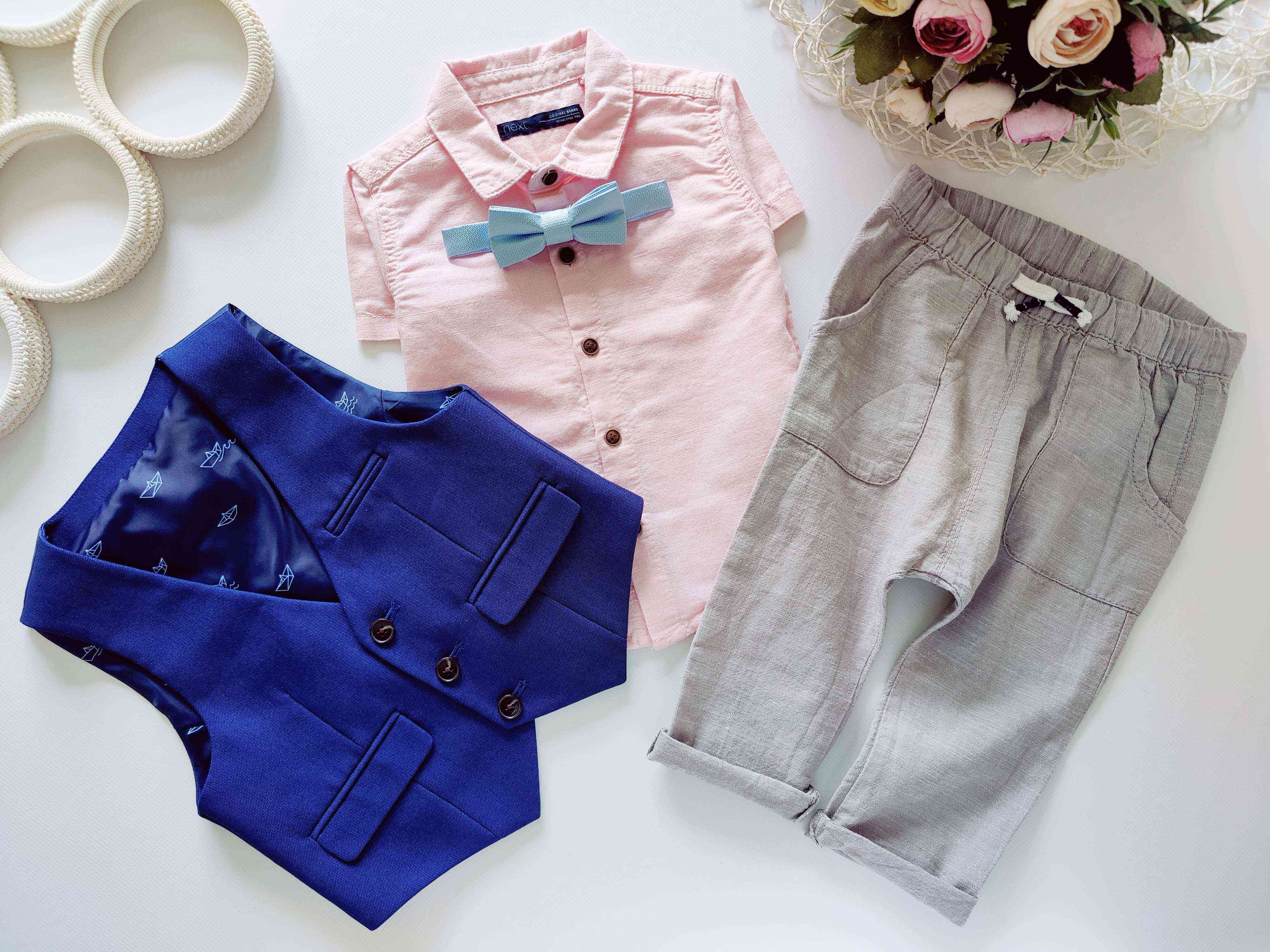 6-12 міс, зріст 74-80 Ошатний костюм для хлопчика