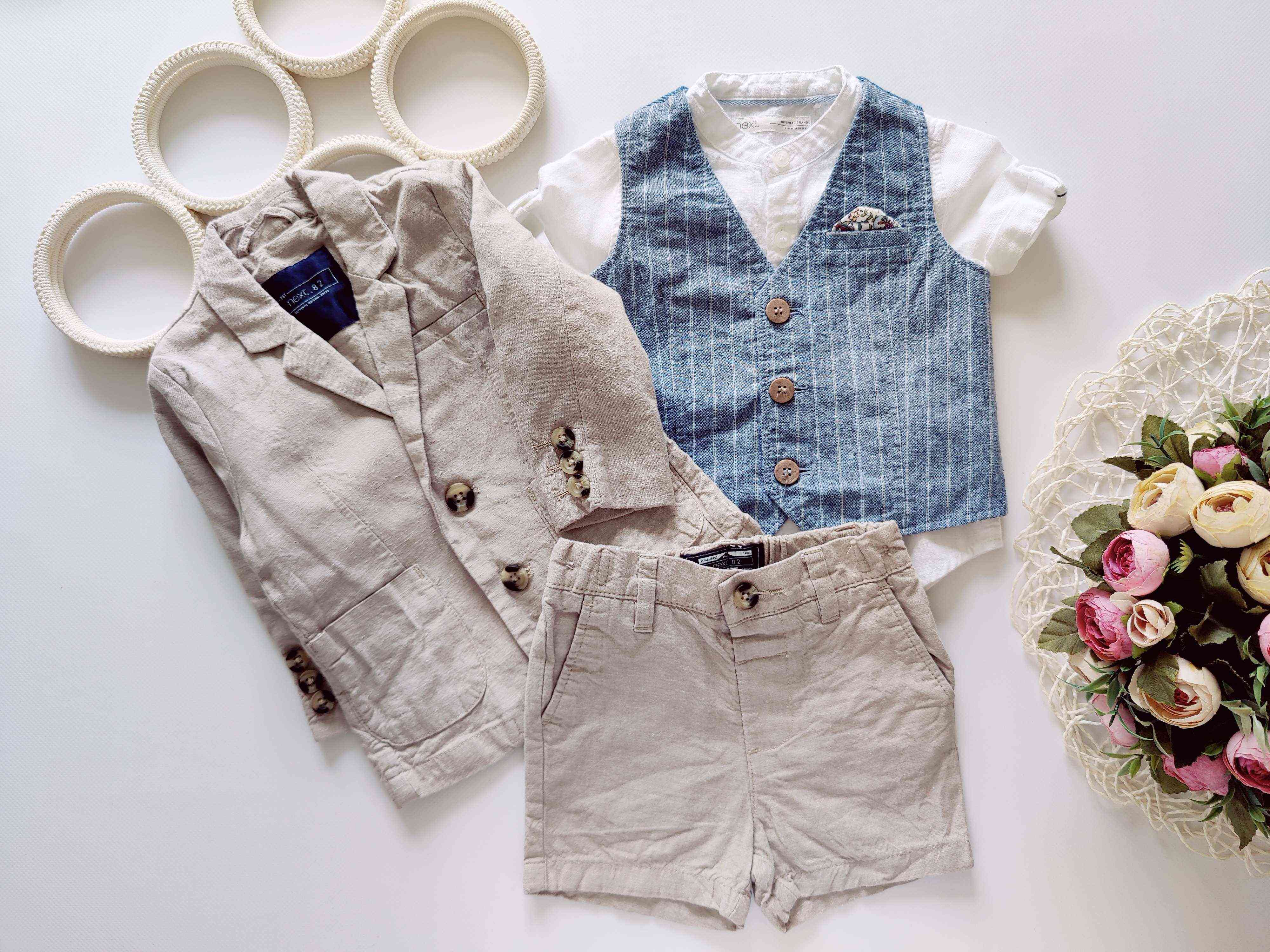 6,9 міс Ошатний літній костюм з піджаком