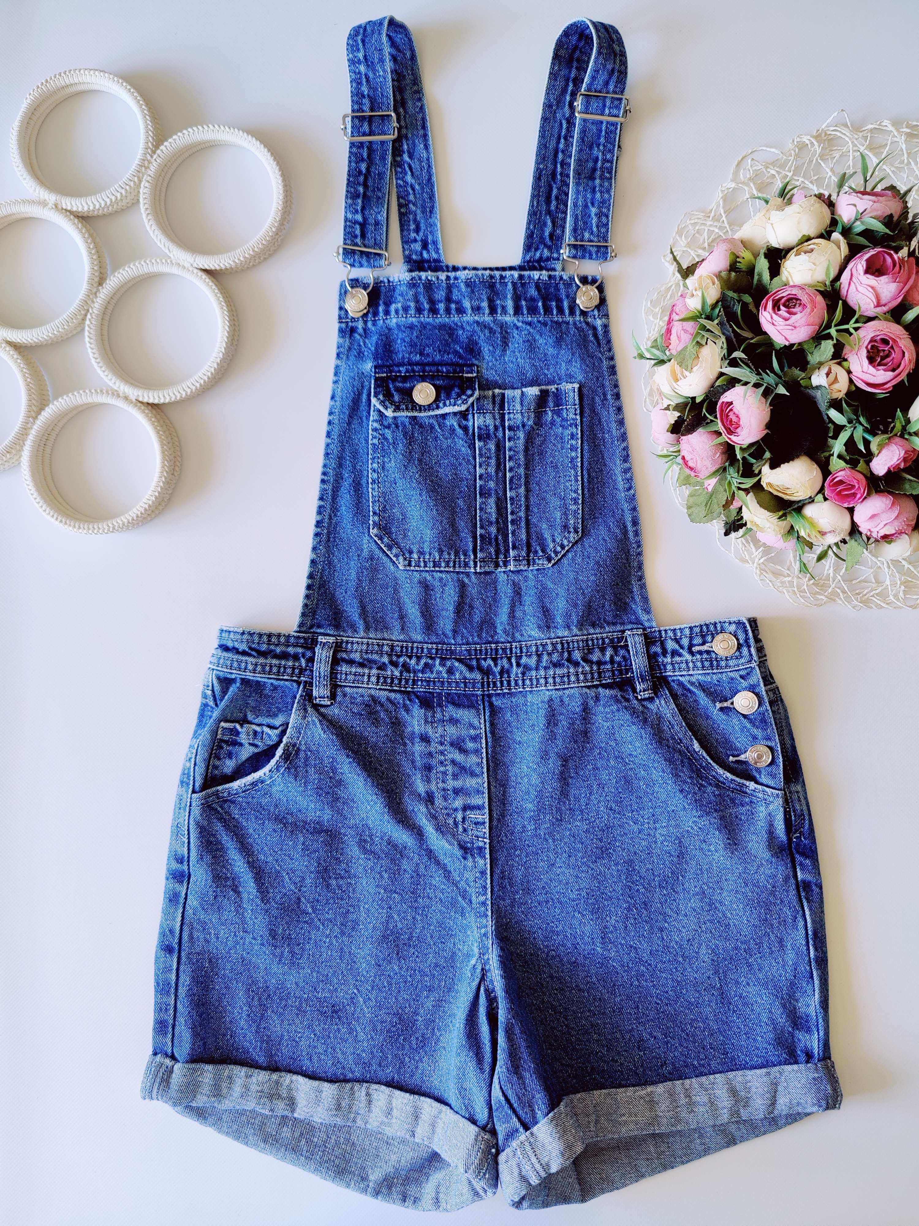 8 (S-ка) Джинсовий літній комбенізон