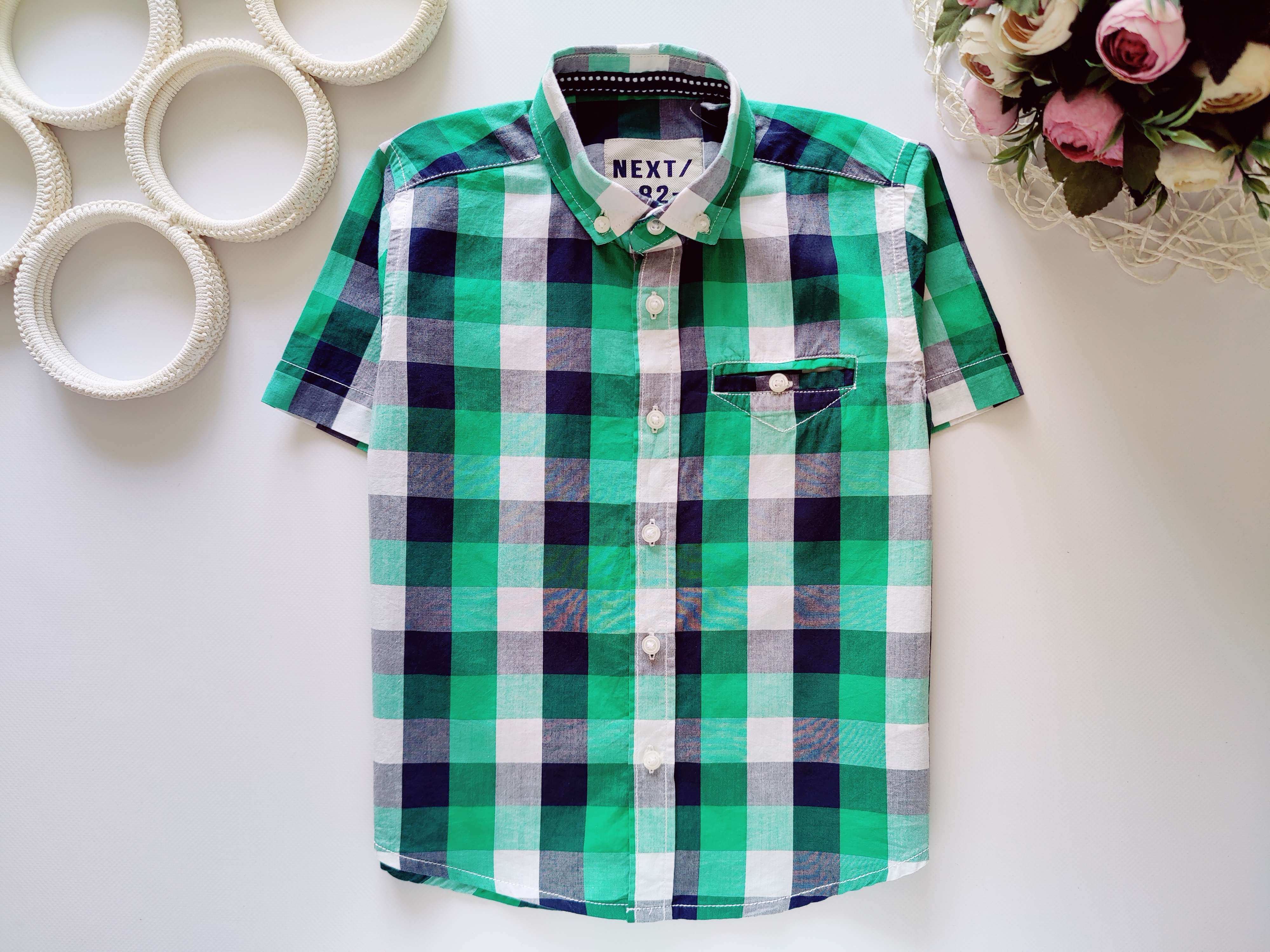 3,4 роки, зріст 104 Нова сорочка в клітку