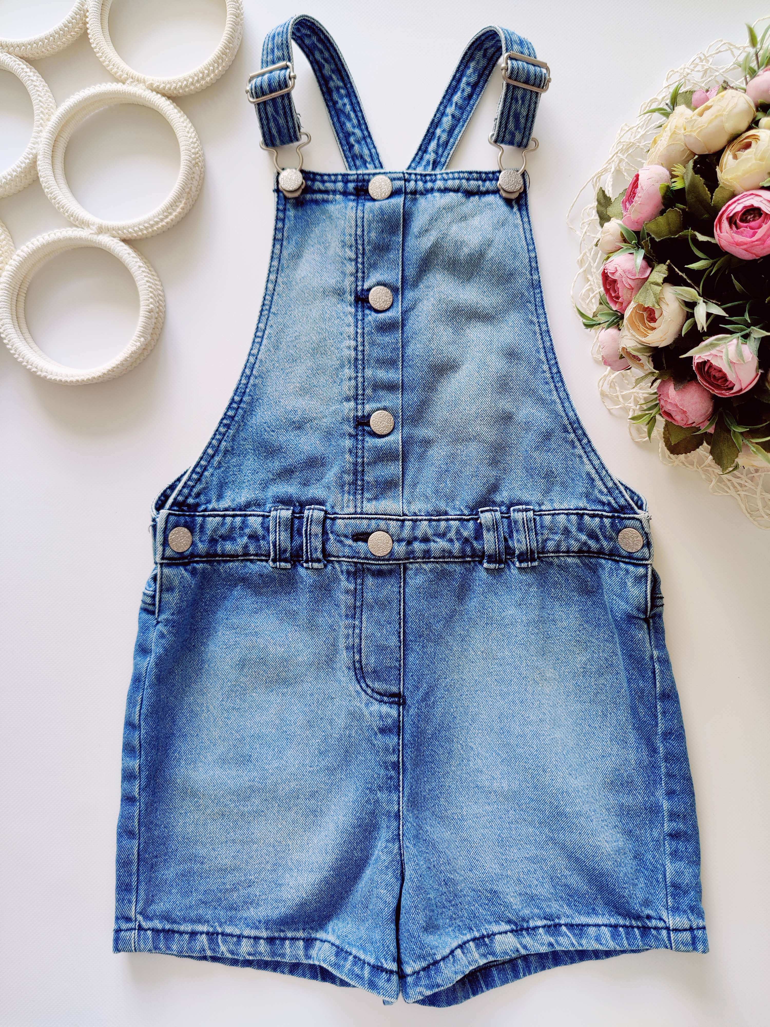 9,10 років, зріст 134,140 Літній комбінезон джинс