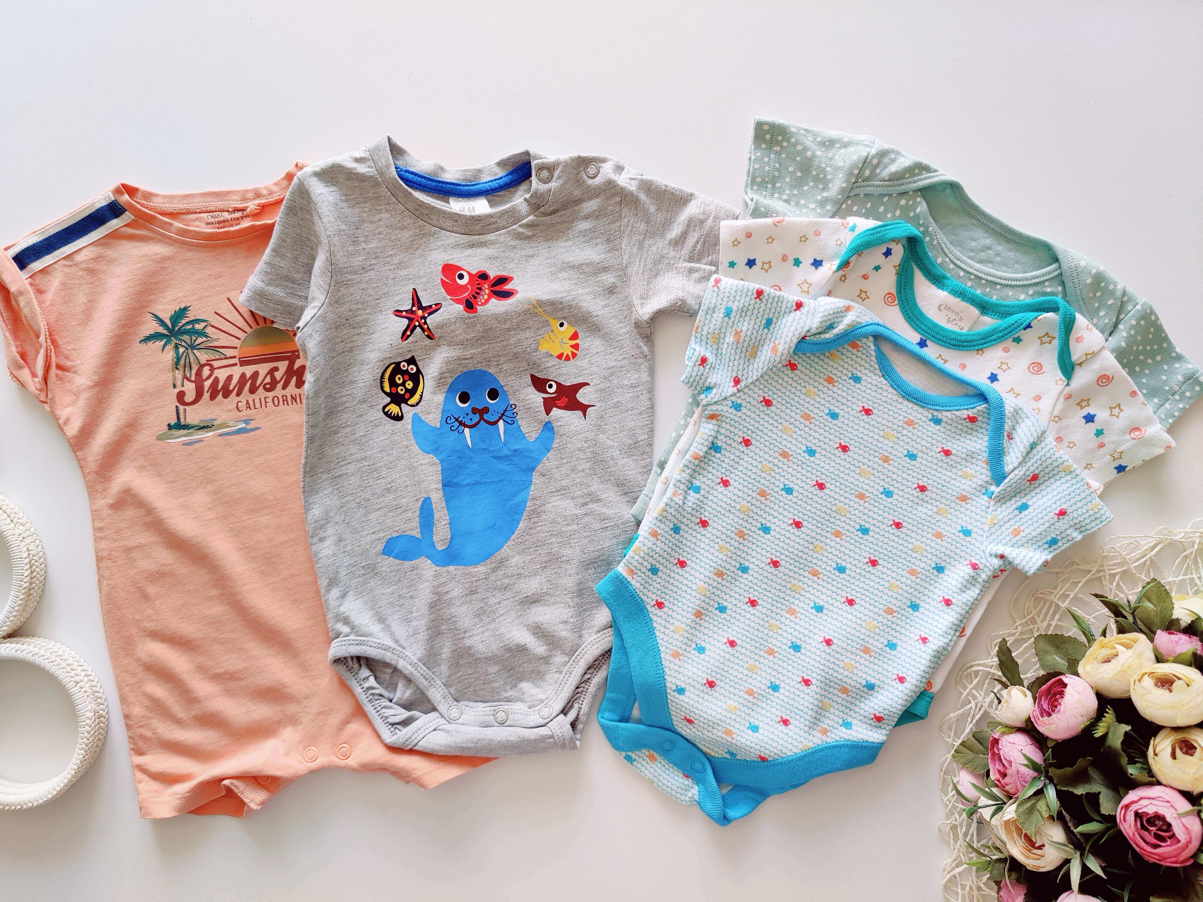 3,6 мес Набор летних бодиков