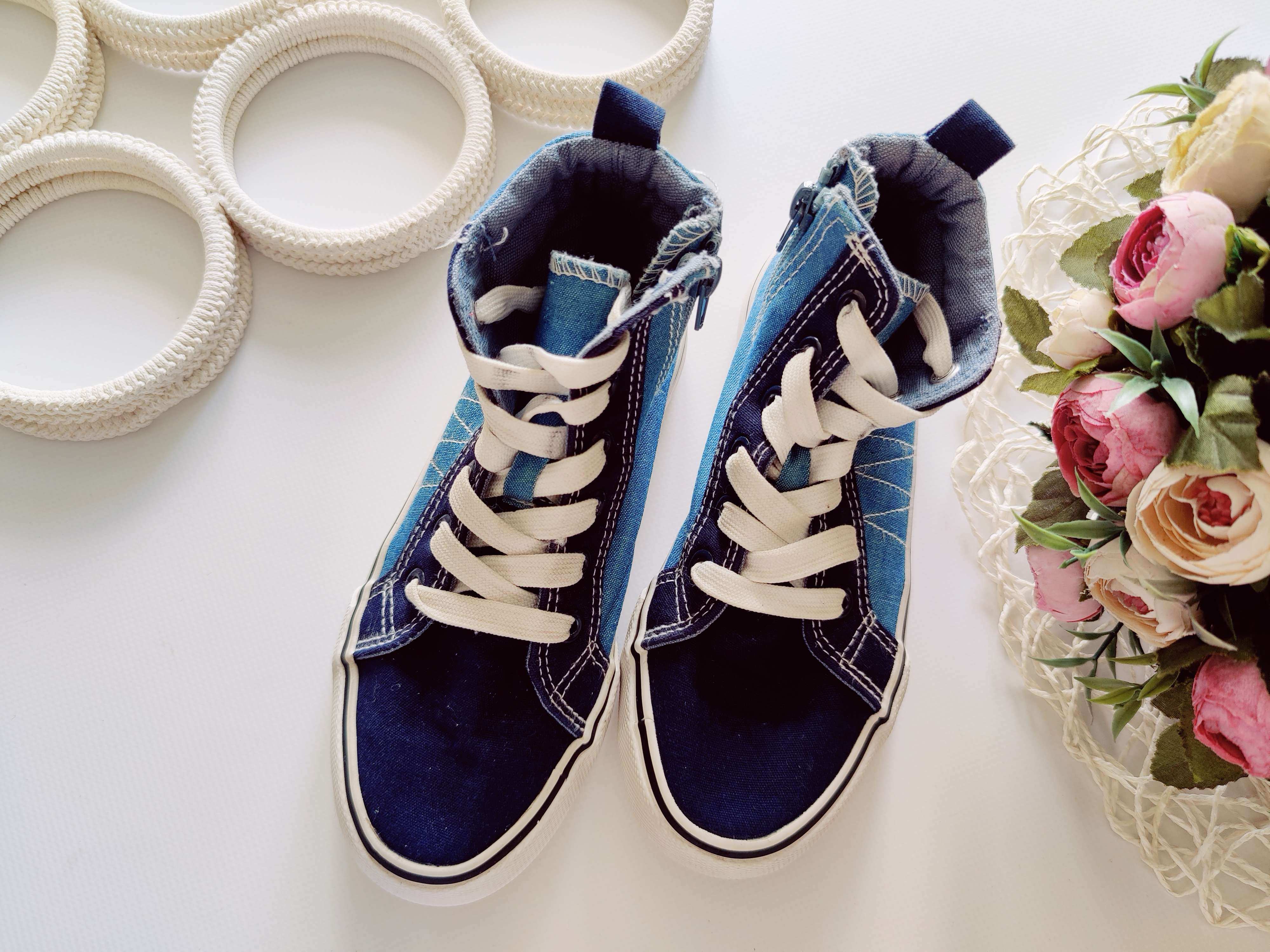 32 (21 см) Джинсові хайтопи