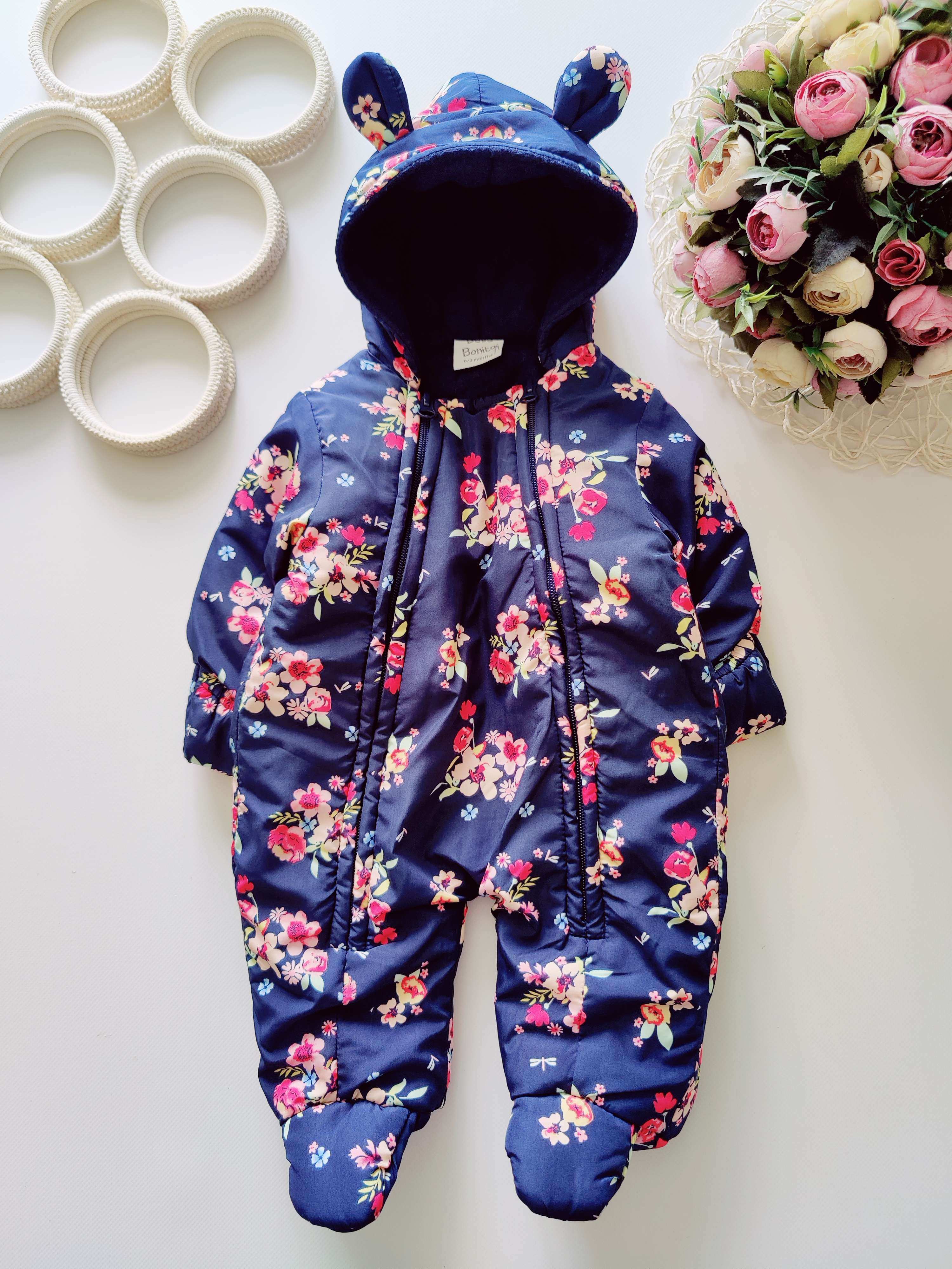 0-3 міс Демісезонний комбінезон для новонародженої