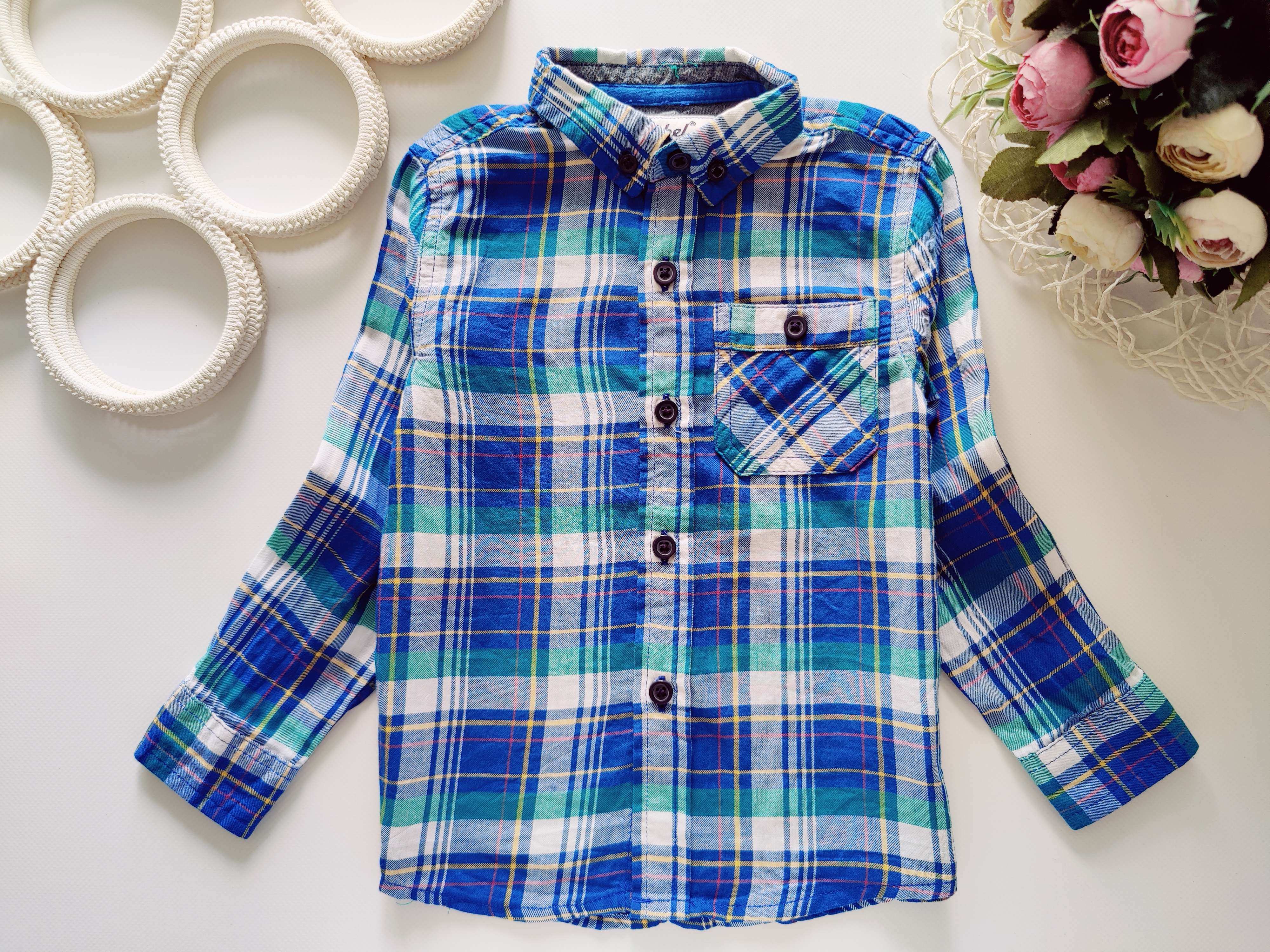 2,3 роки, зріст 98 Сорочка в красиву клітку