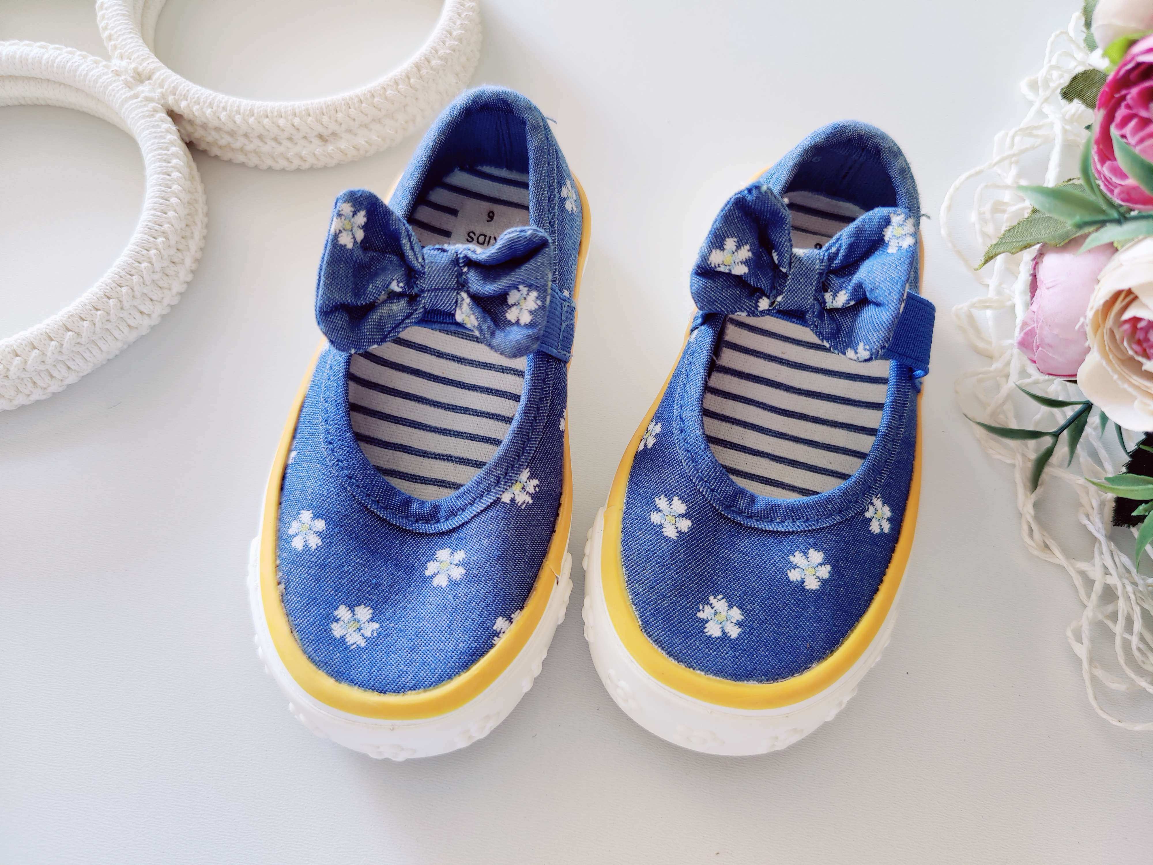 22 (14 см) Джинсовые кеды на резинке