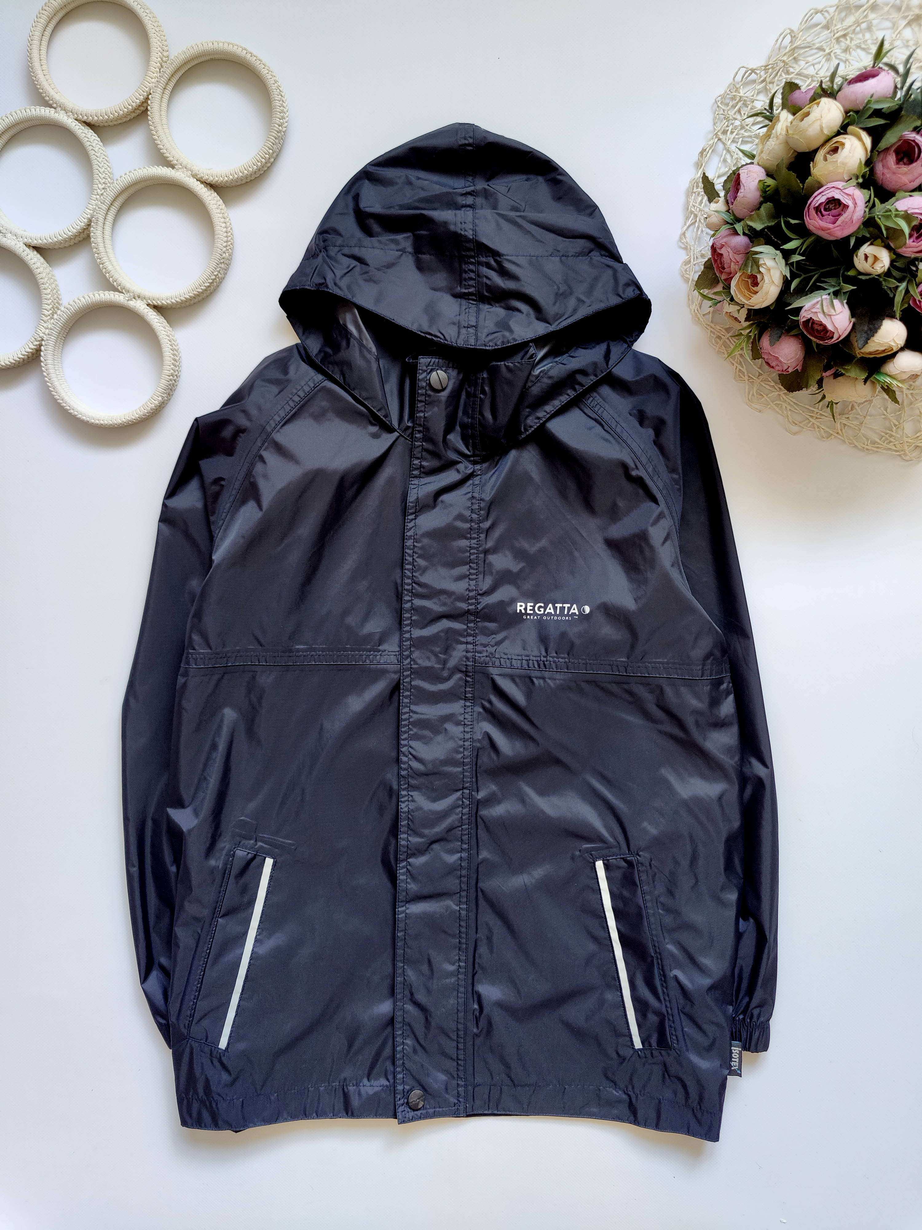 11,12 лет, рост 152 Ветровка- дождевик