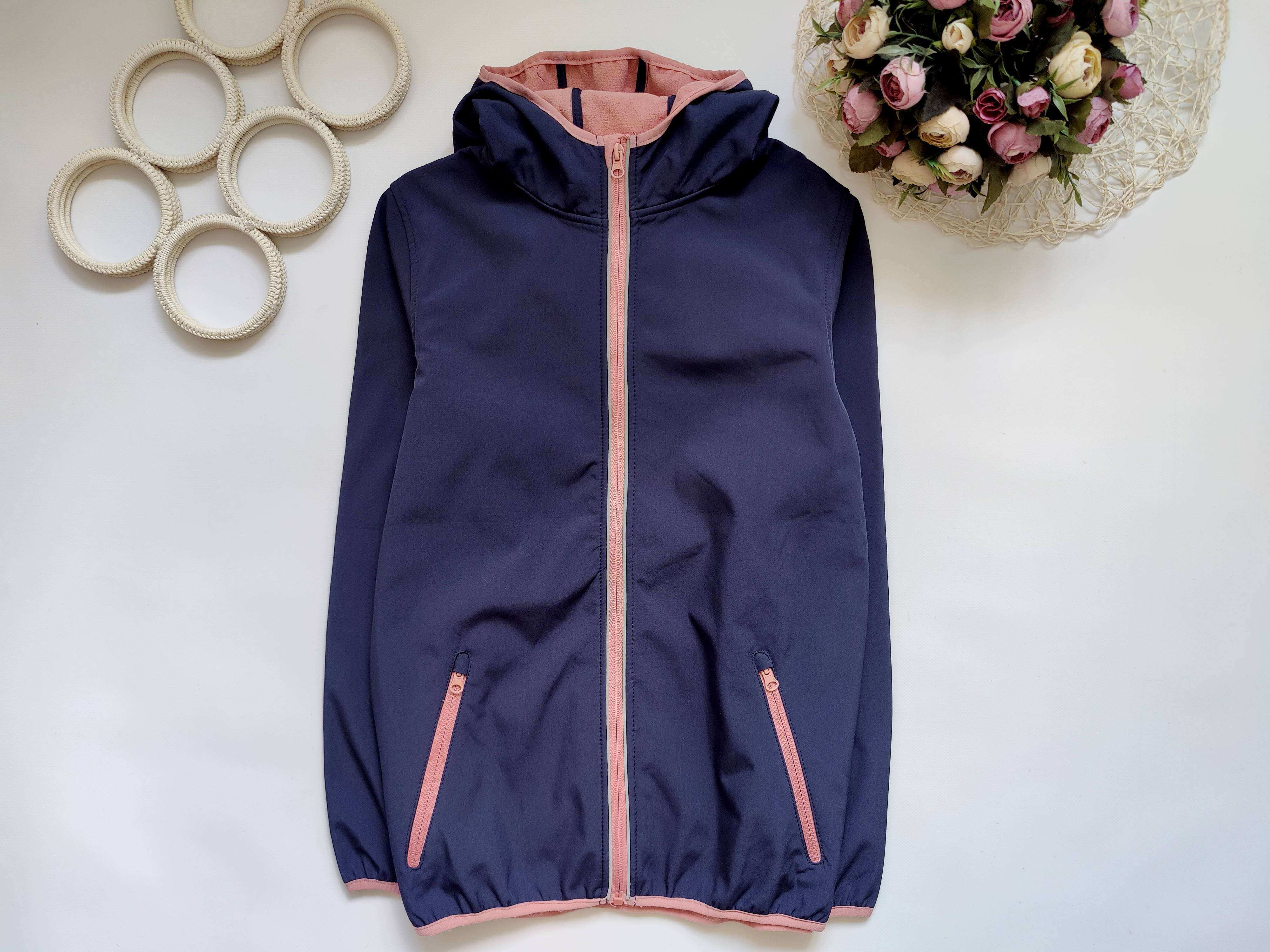 12,14 років, зріст 158,164 Демісезонна курка Soft Shell на флісі