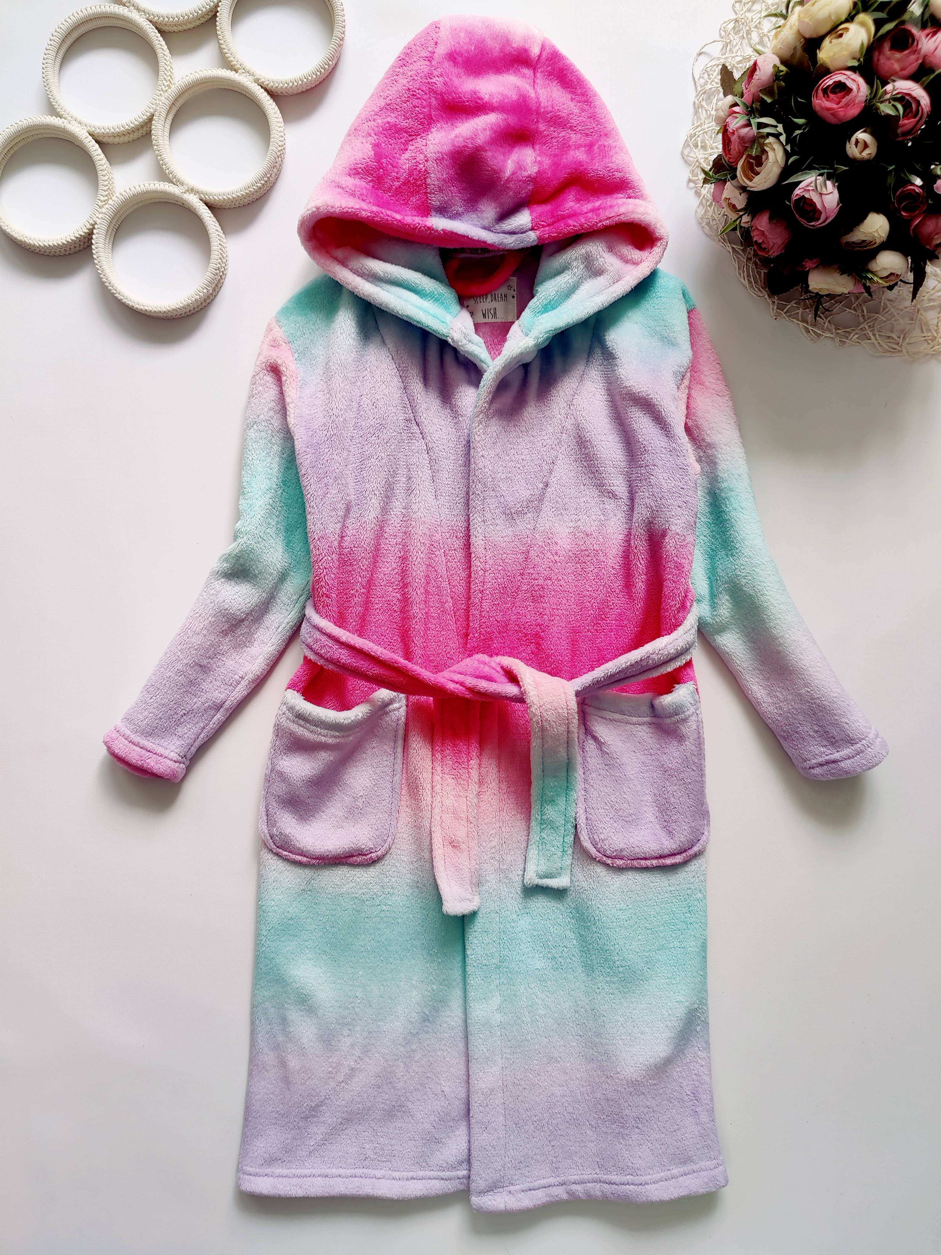 7,8 років, зріст 128 Красивий халат дівчинці