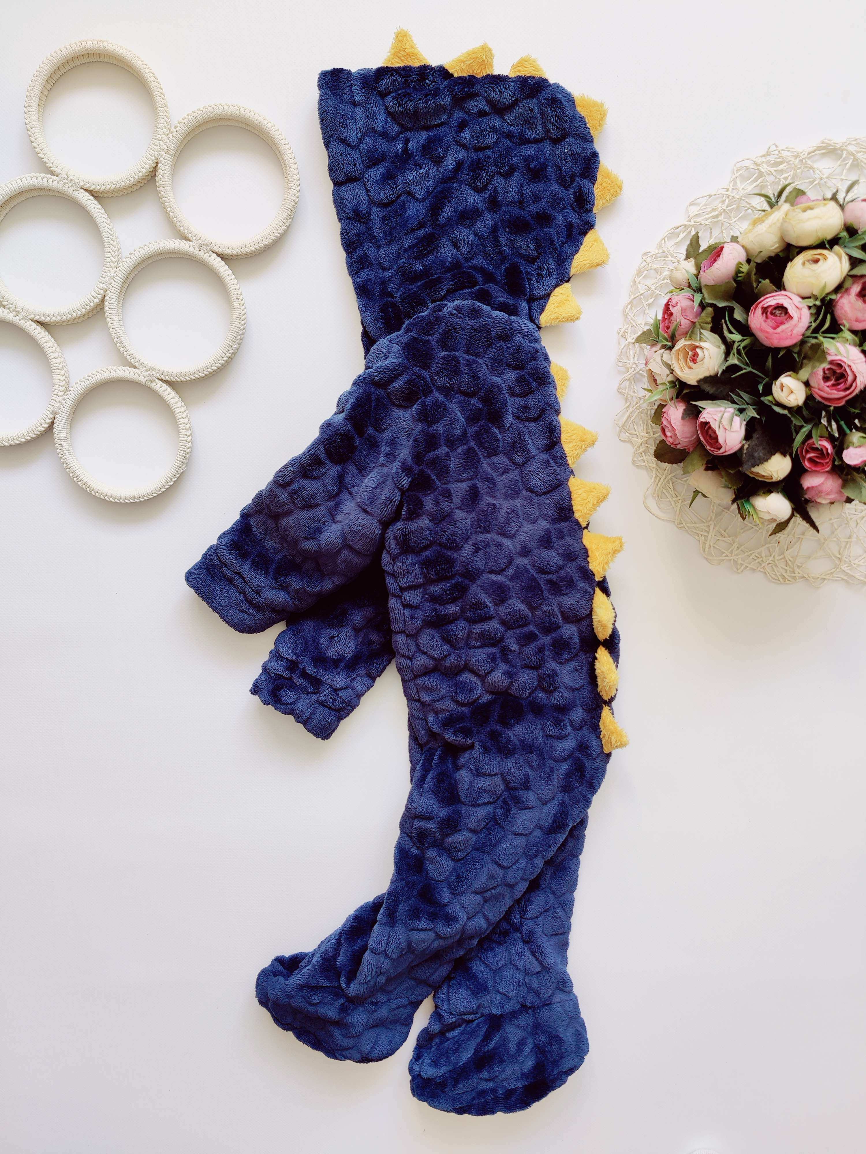 9,12 мес, рост 80 Кигуруми на хб подкладке