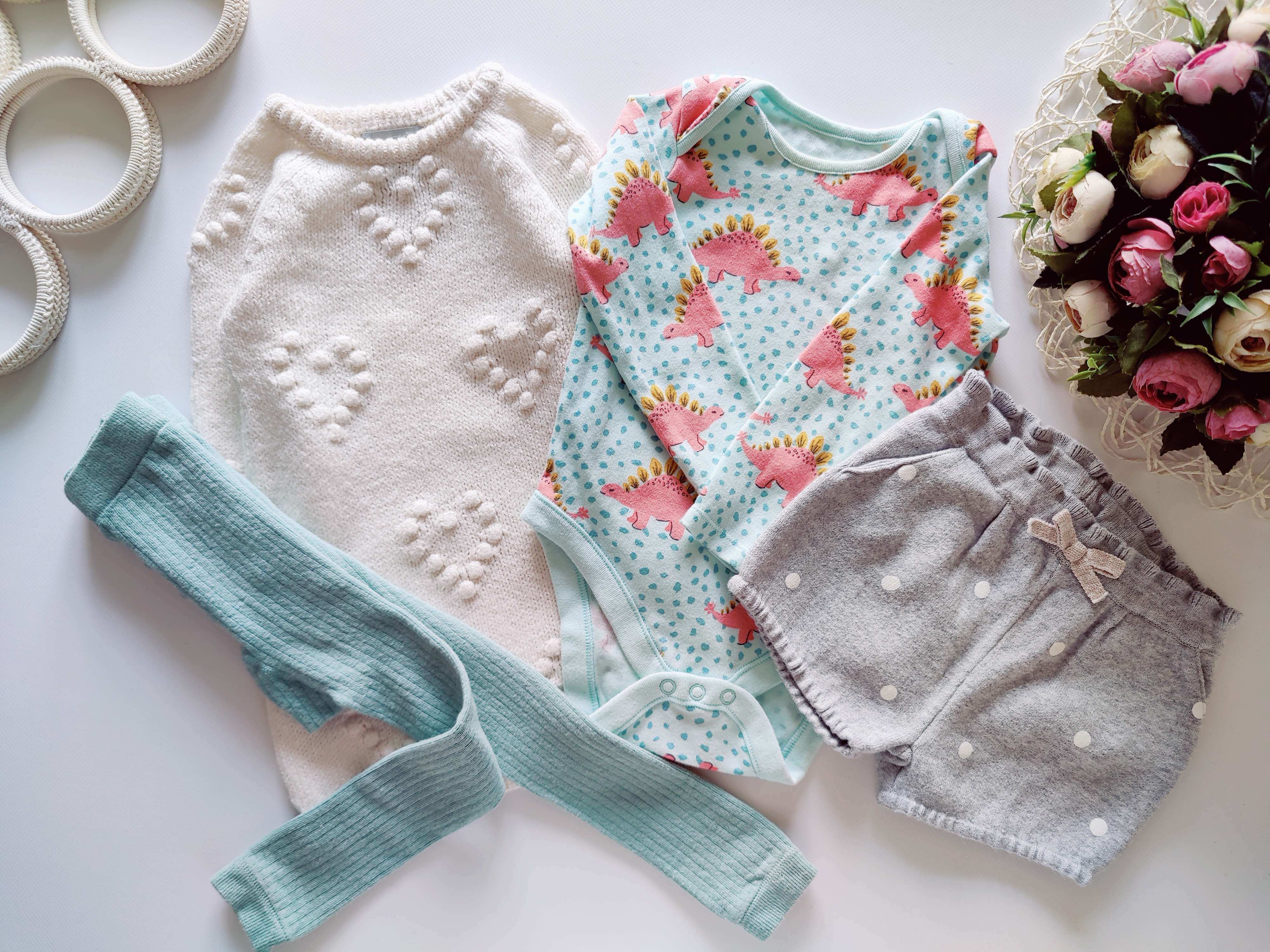 12,18 мес, рост 86 Набор теплых вещей девочке