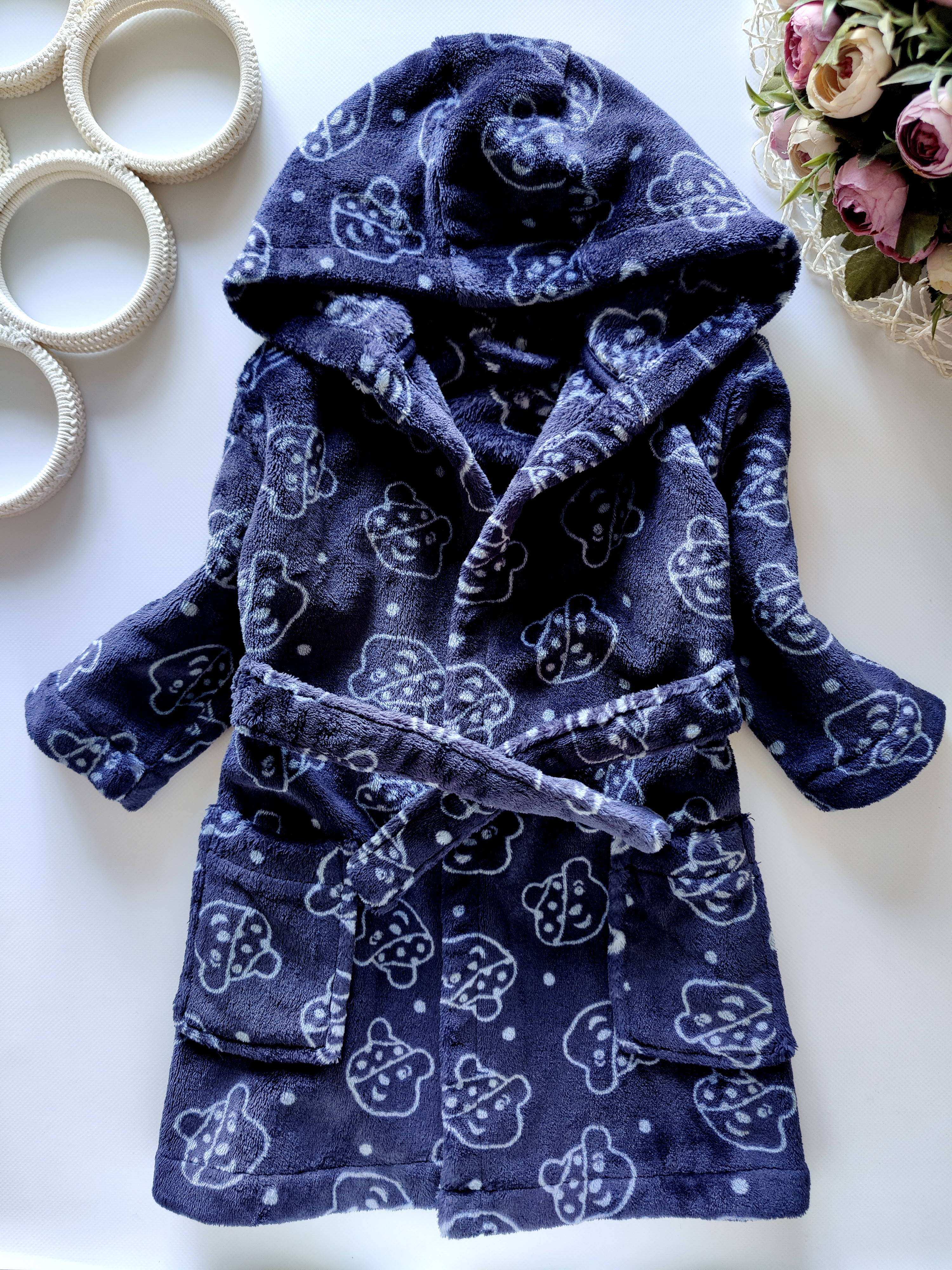 12,18 мес, рост 80,86 Детский халатик