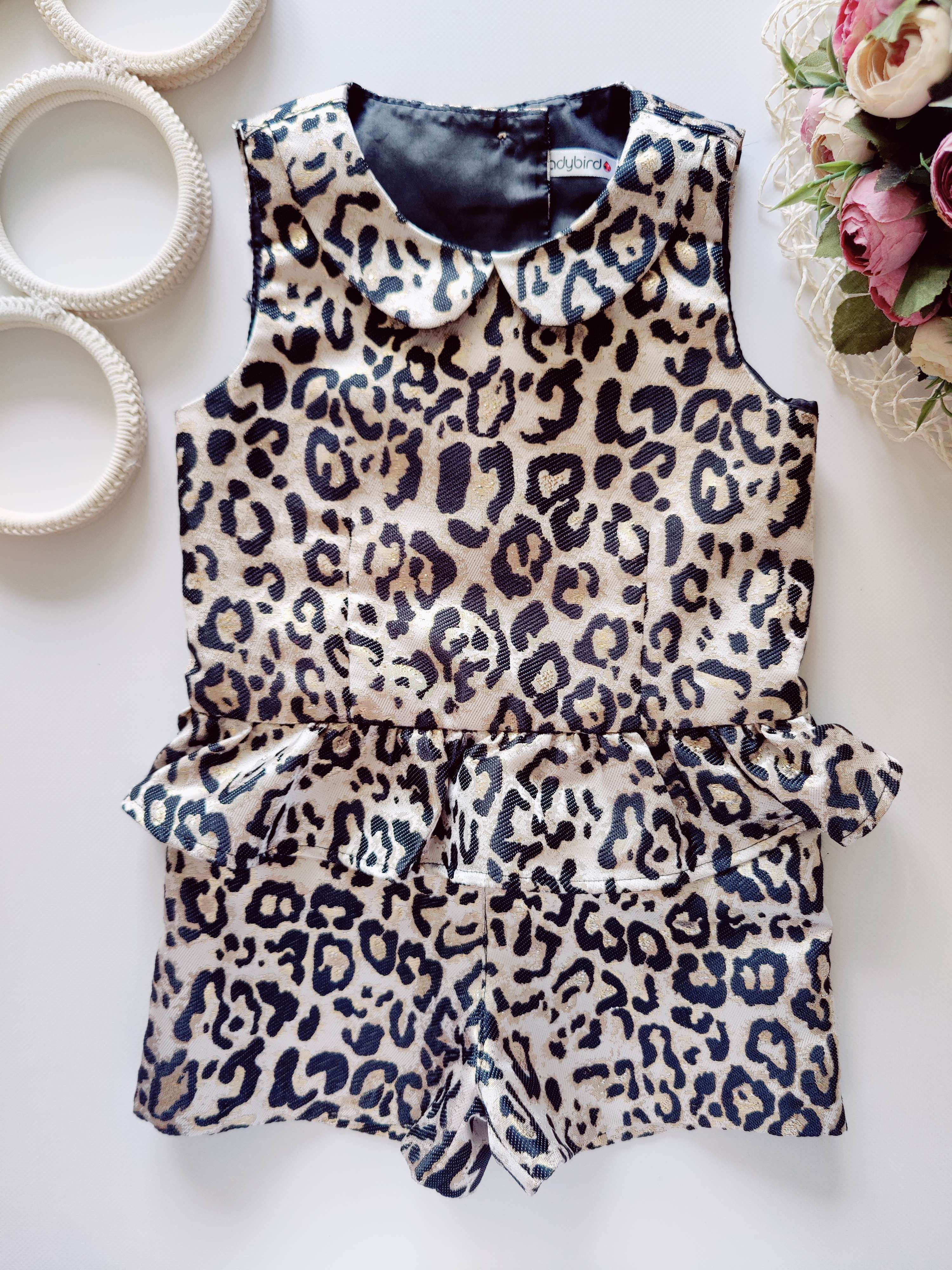 3,4 роки, зріст 98,104 Нарядний блискучий ромпер