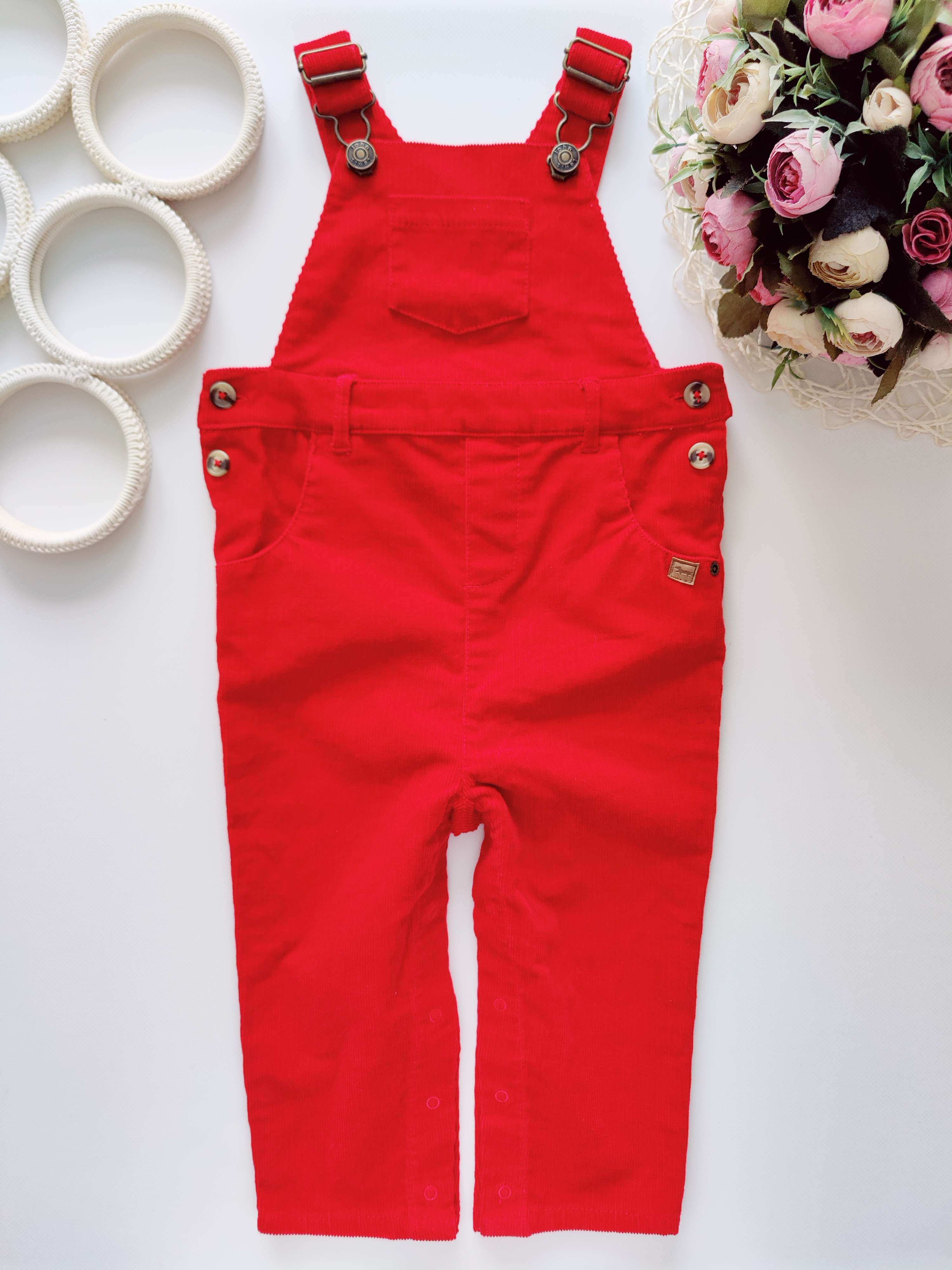 12,18 міс, зріст 80,86 Вельветовий комбінезон