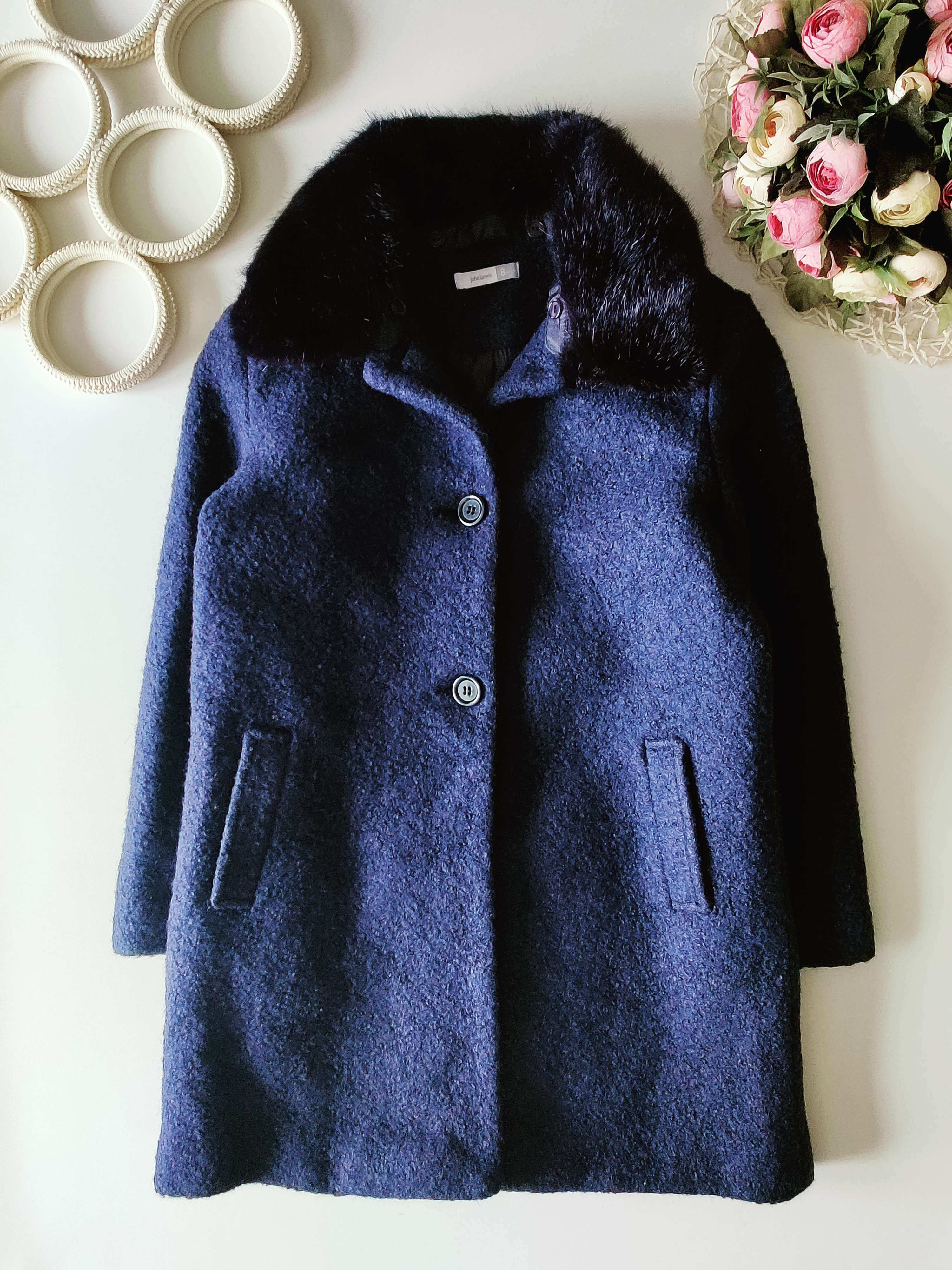 8 років, зріст 128 Тепле вовняне пальто