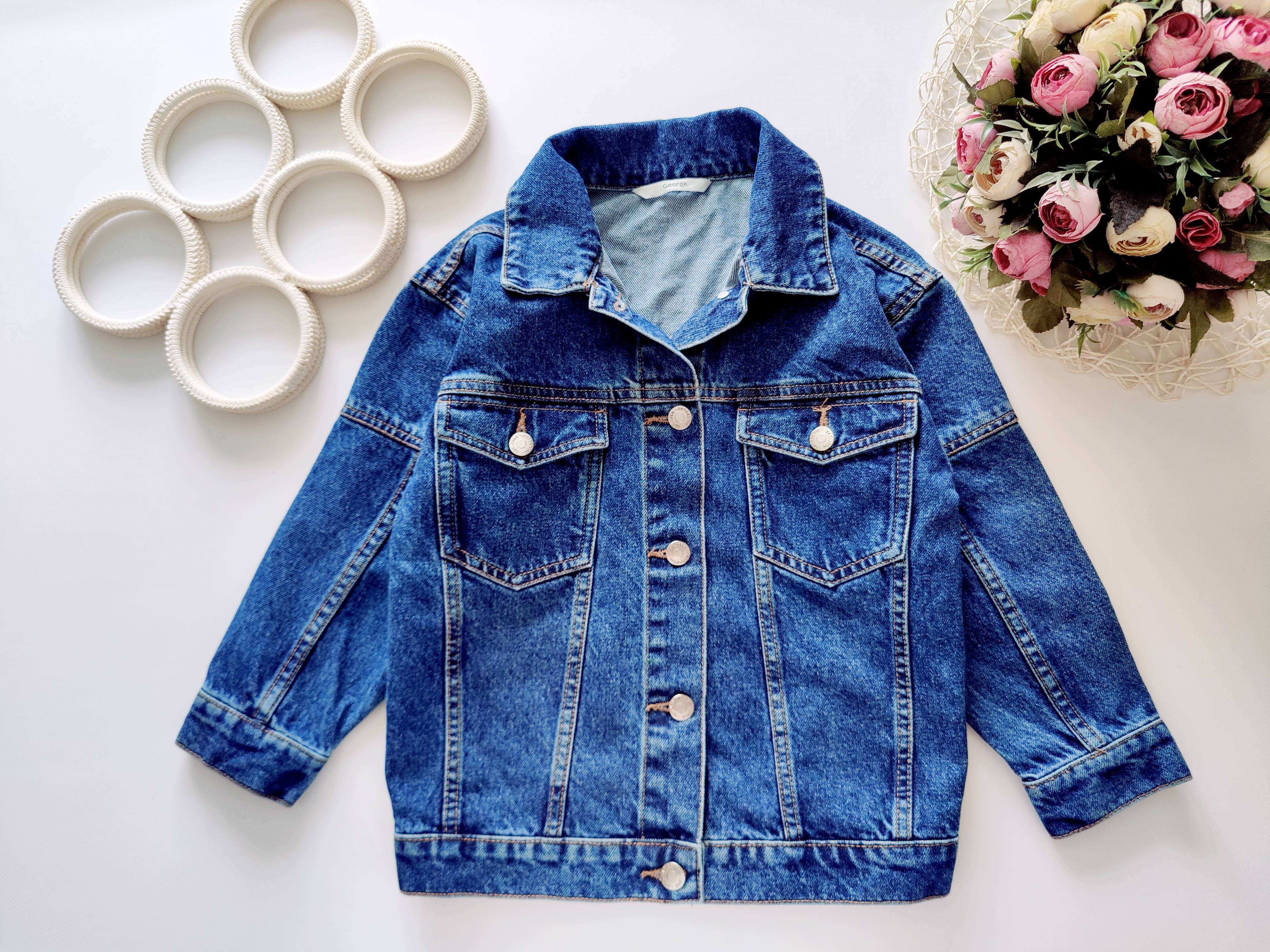 6,7 років, зріст 116,122 Крута джинсівка оверсайз