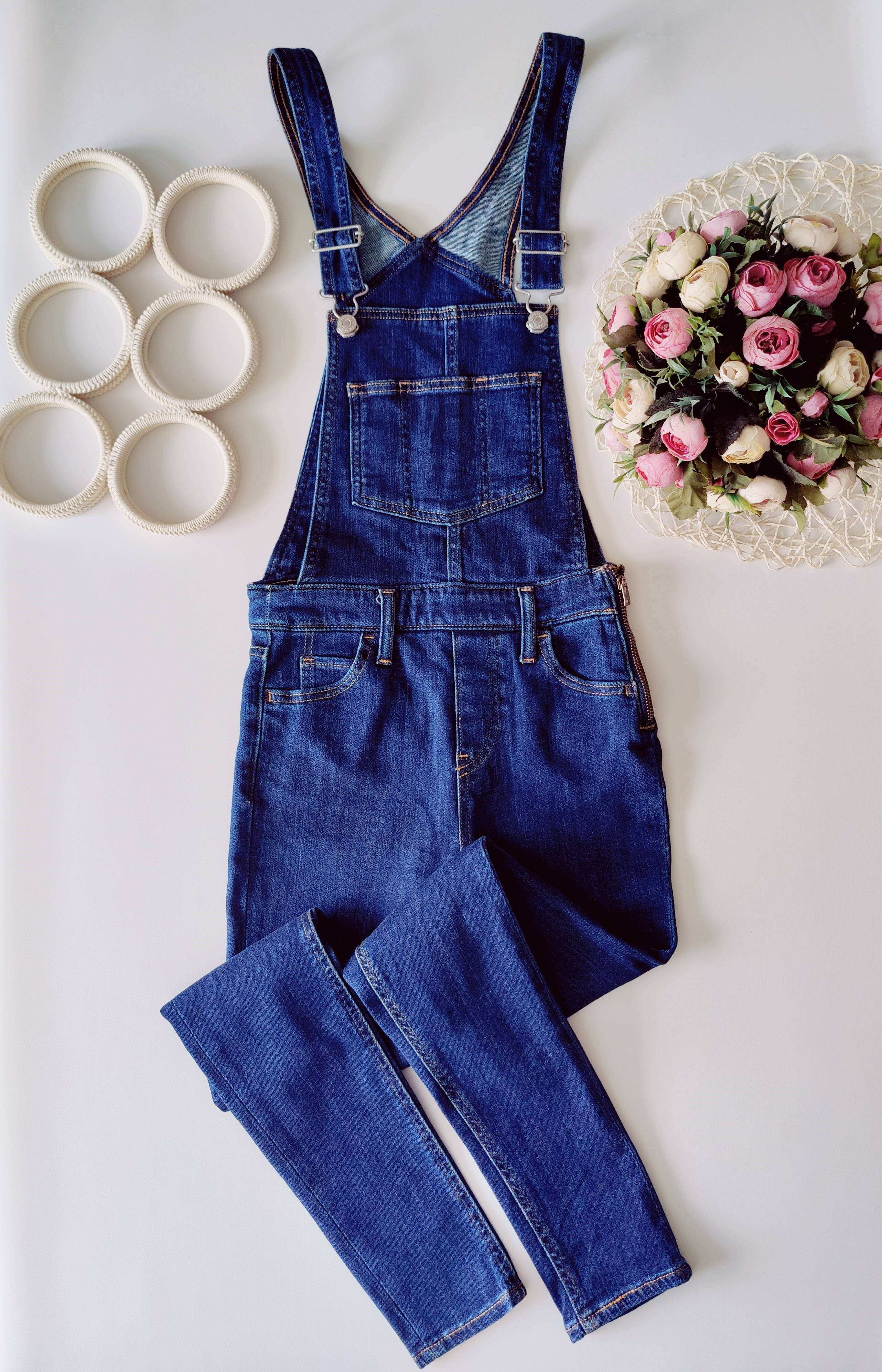 13,14 лет, рост 158,164 Джинсовый комбинезон