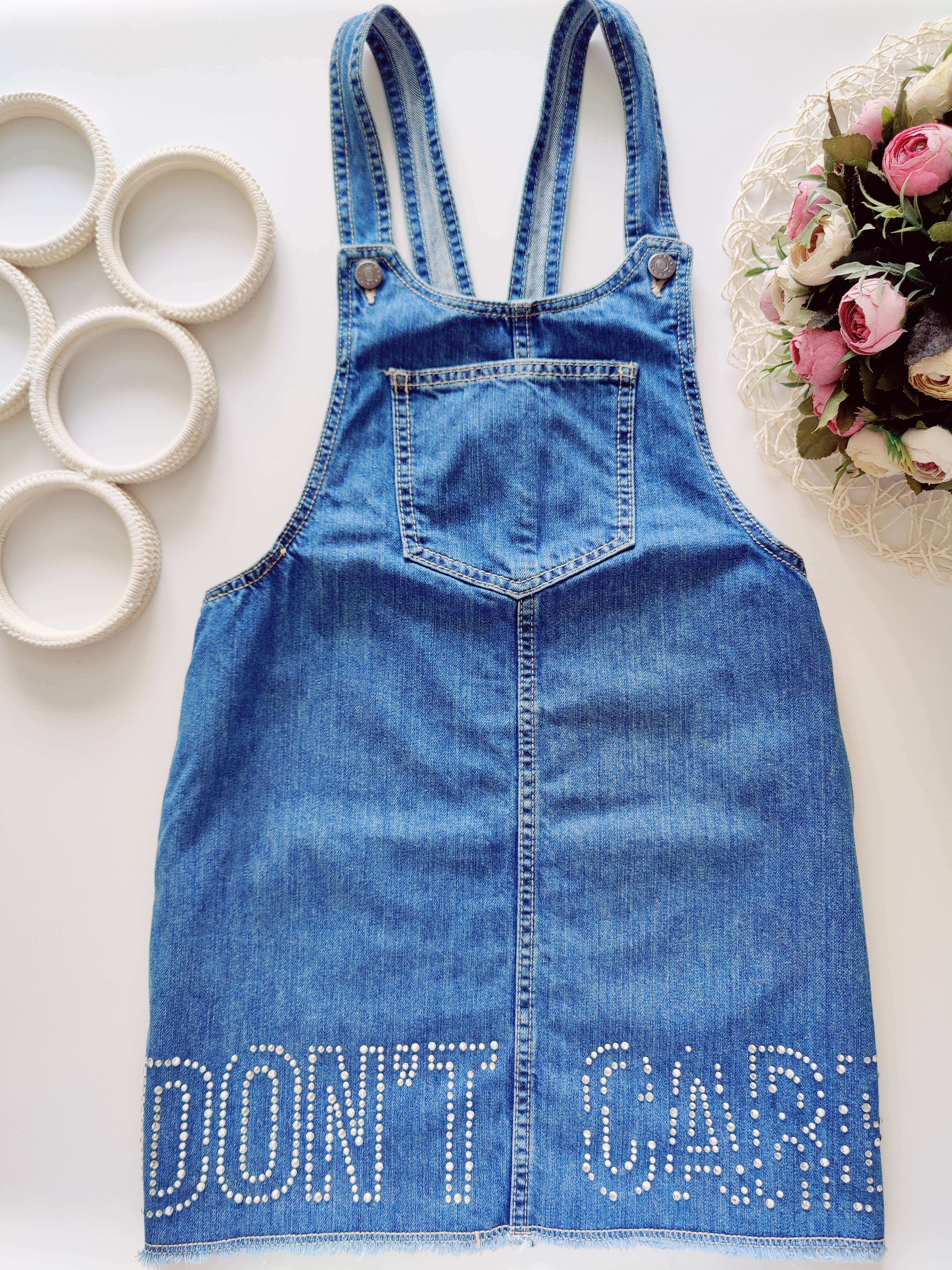 11,12 лет, Джинсовый сарафан