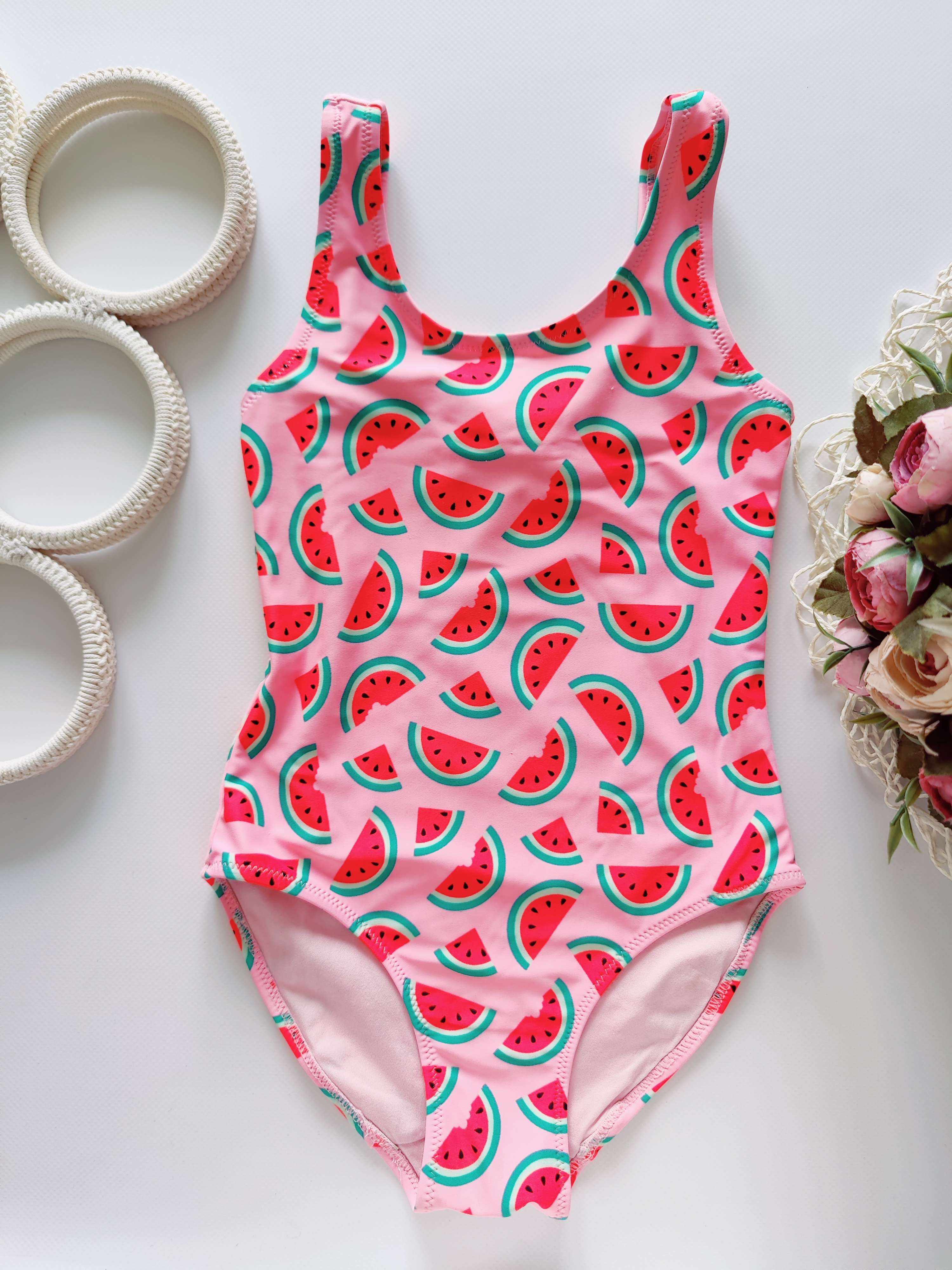 4,6 років, зріст 110,116 Яскравий купальник в кавунах