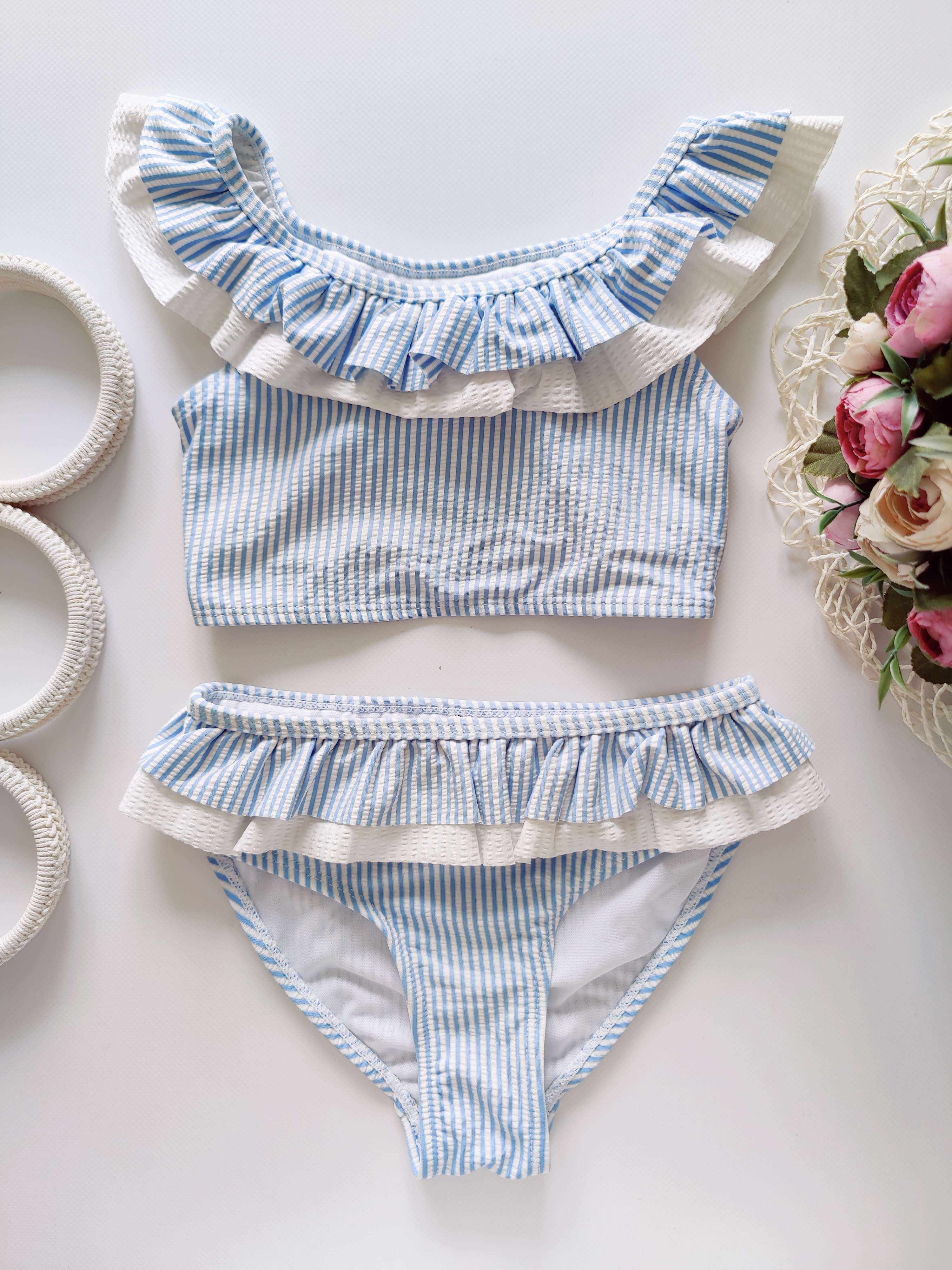 6,7 років, зріст 116,122 Красивий смугастий купальник