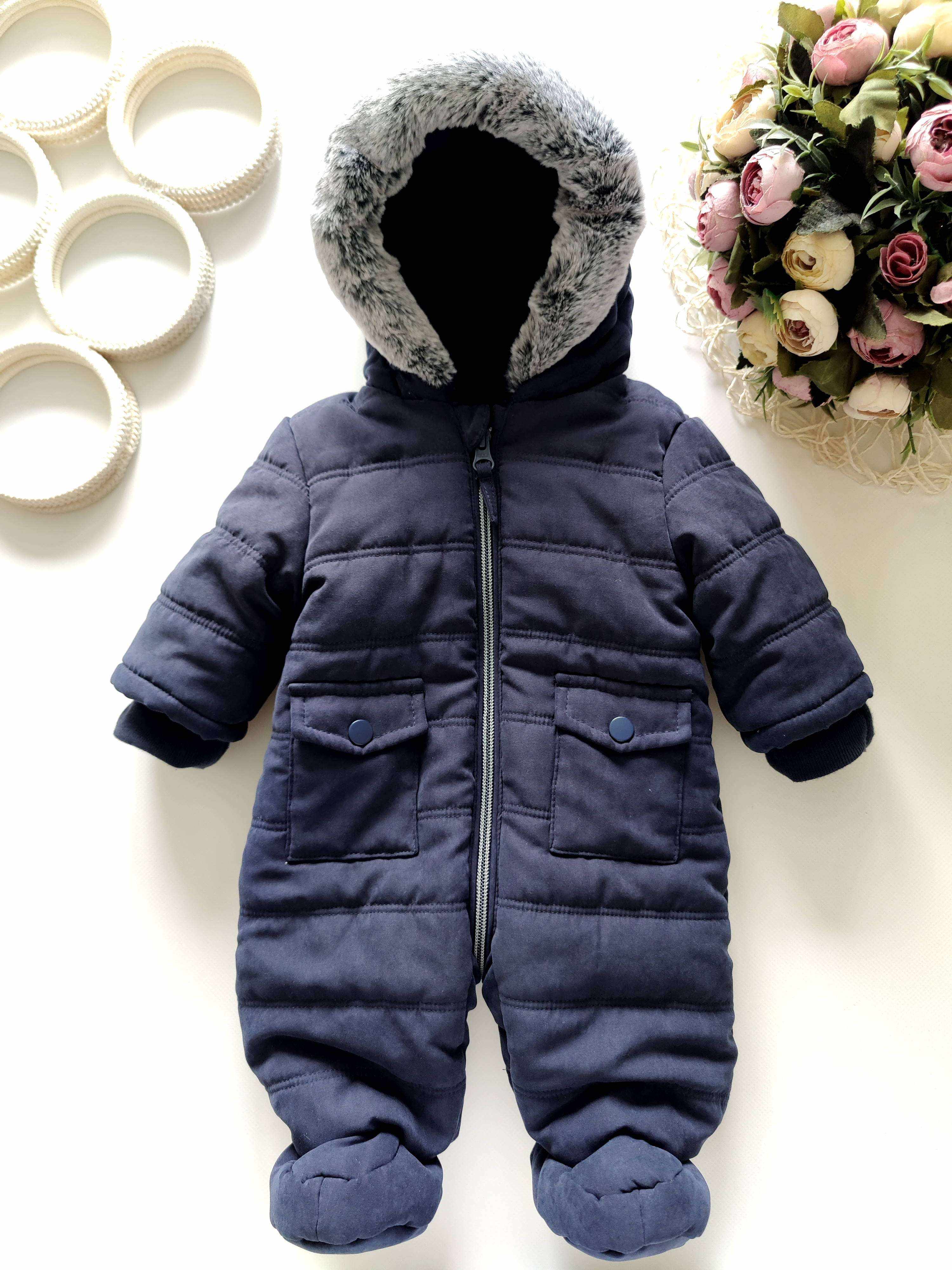 Теплий комбінезон для новонародженого