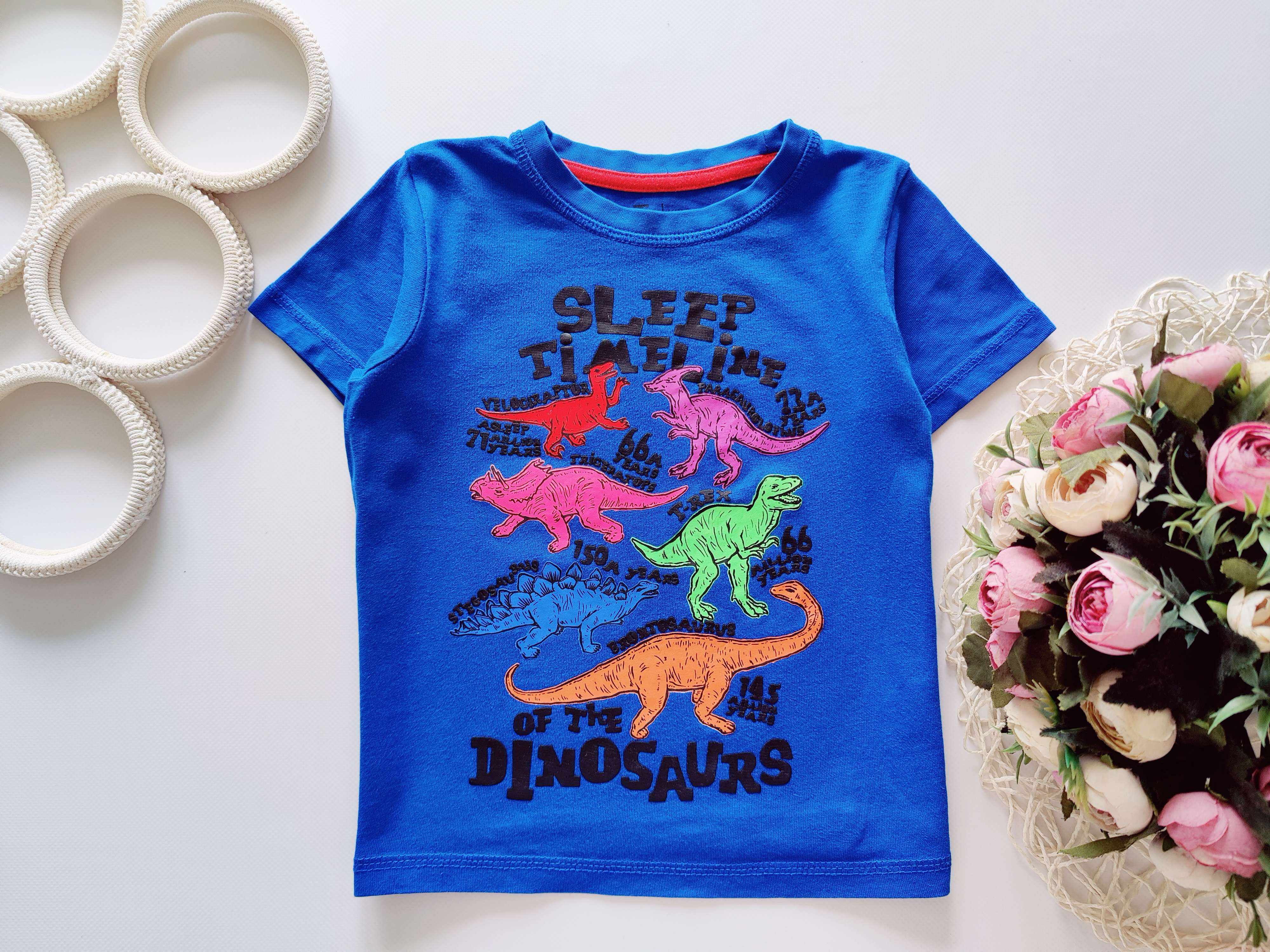 2,3 роки, зріст 92,98 Футболка з динозвурами