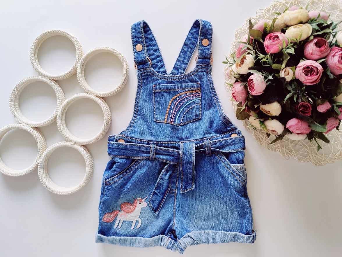 2,3 роки, зріст 98 Джинсовий коібінезон з поні