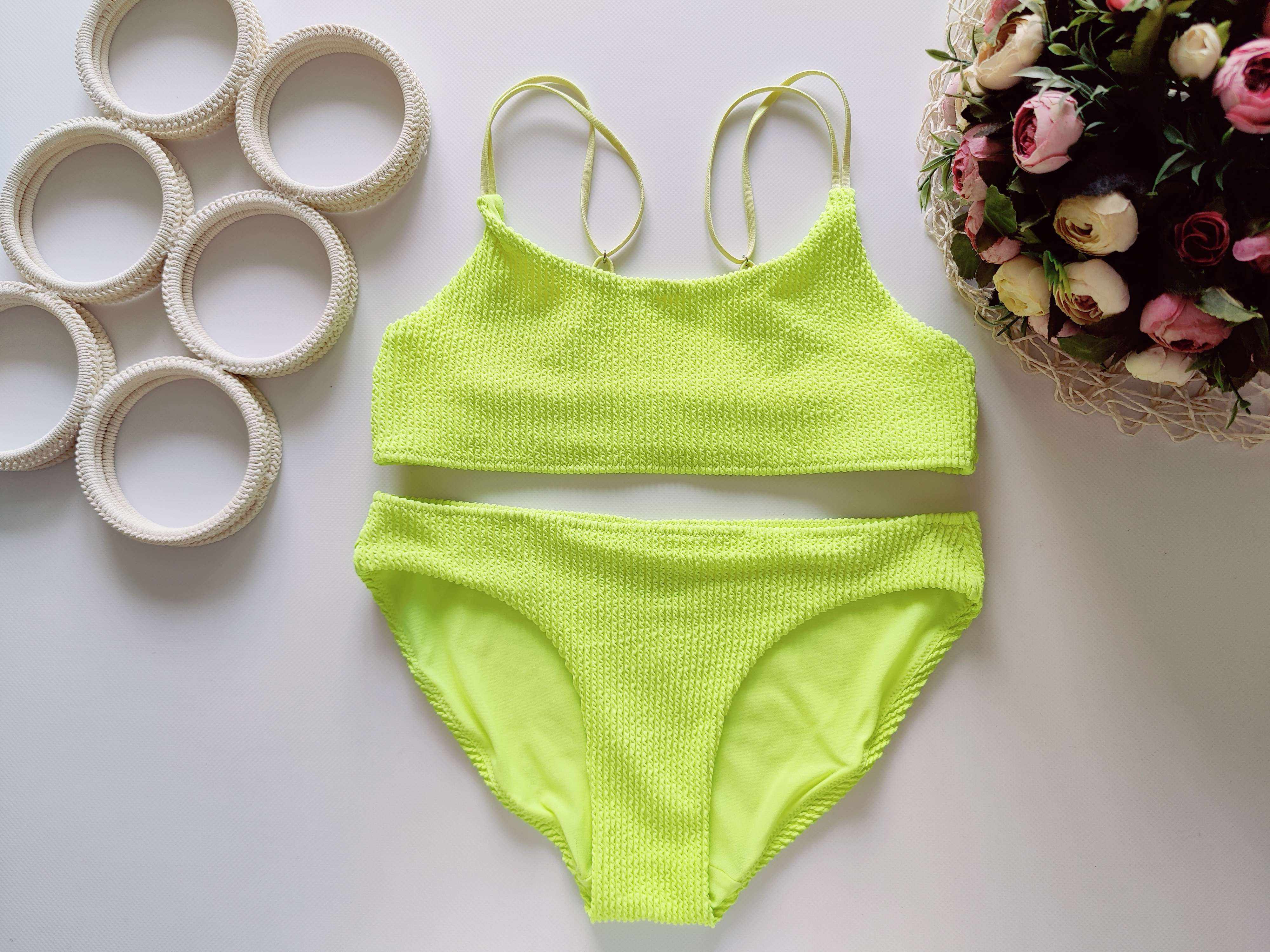 12,14 років, зріст 158,164 Салатовий купальник