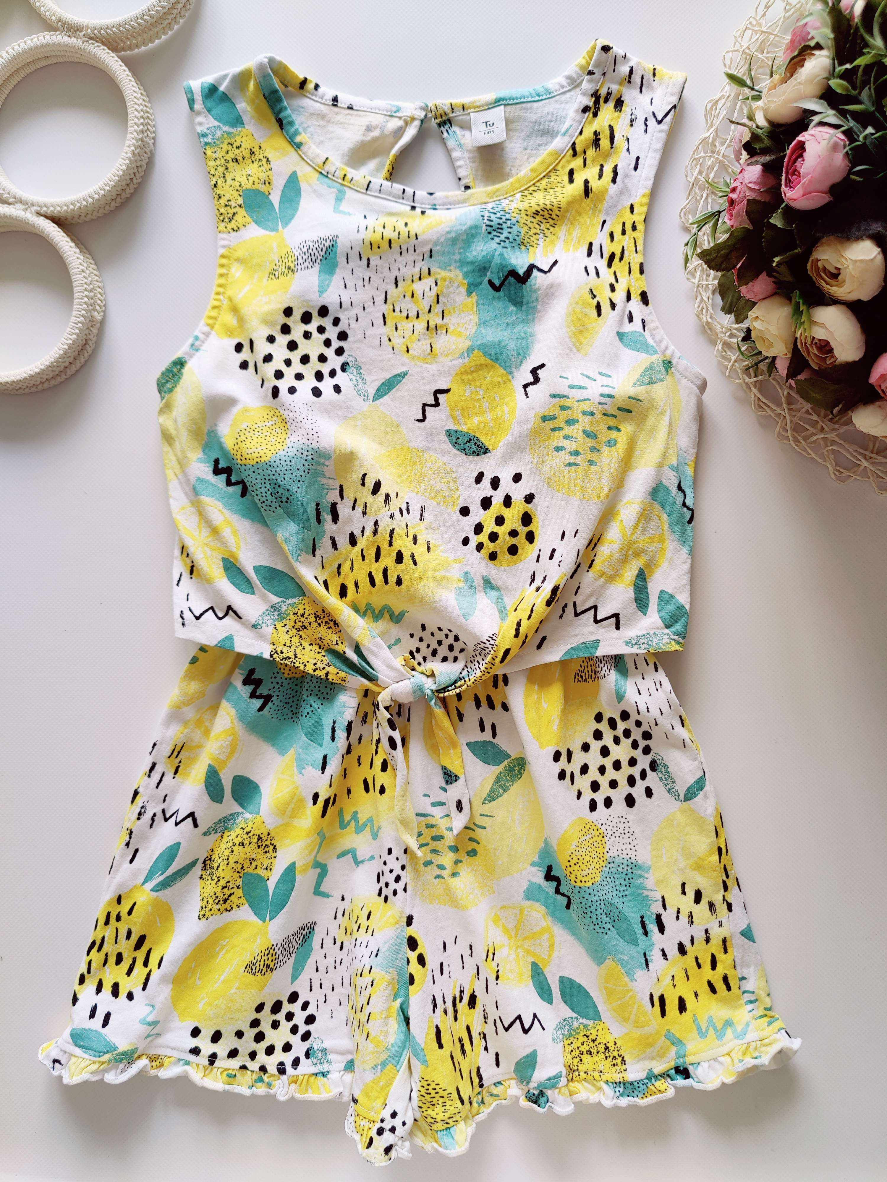 10 років, зріст 140 Ромпер з лимонами